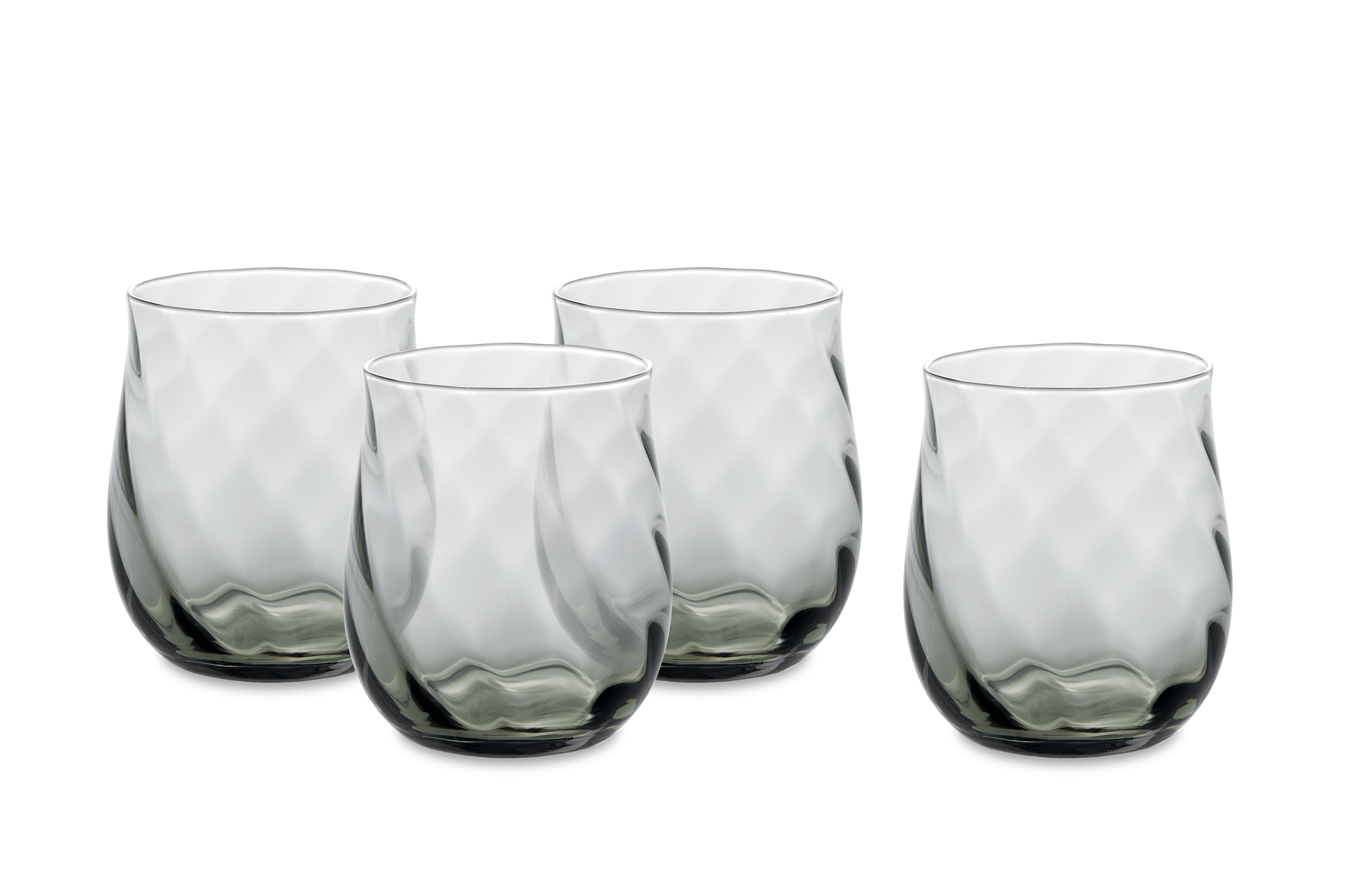 Cascade Short Drinking Glasses, Set of 4