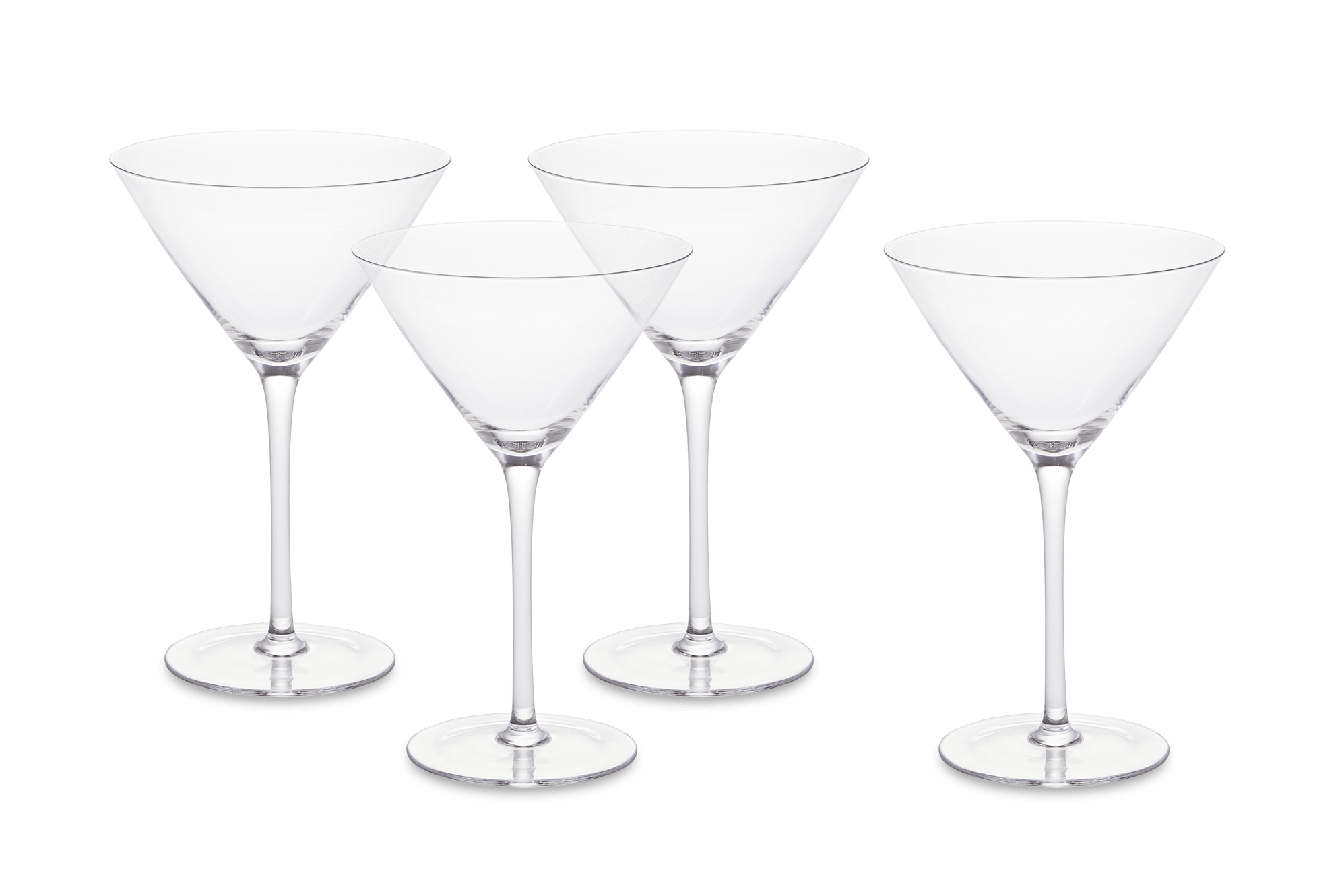 Lucent Martini Glasses, Set of 4