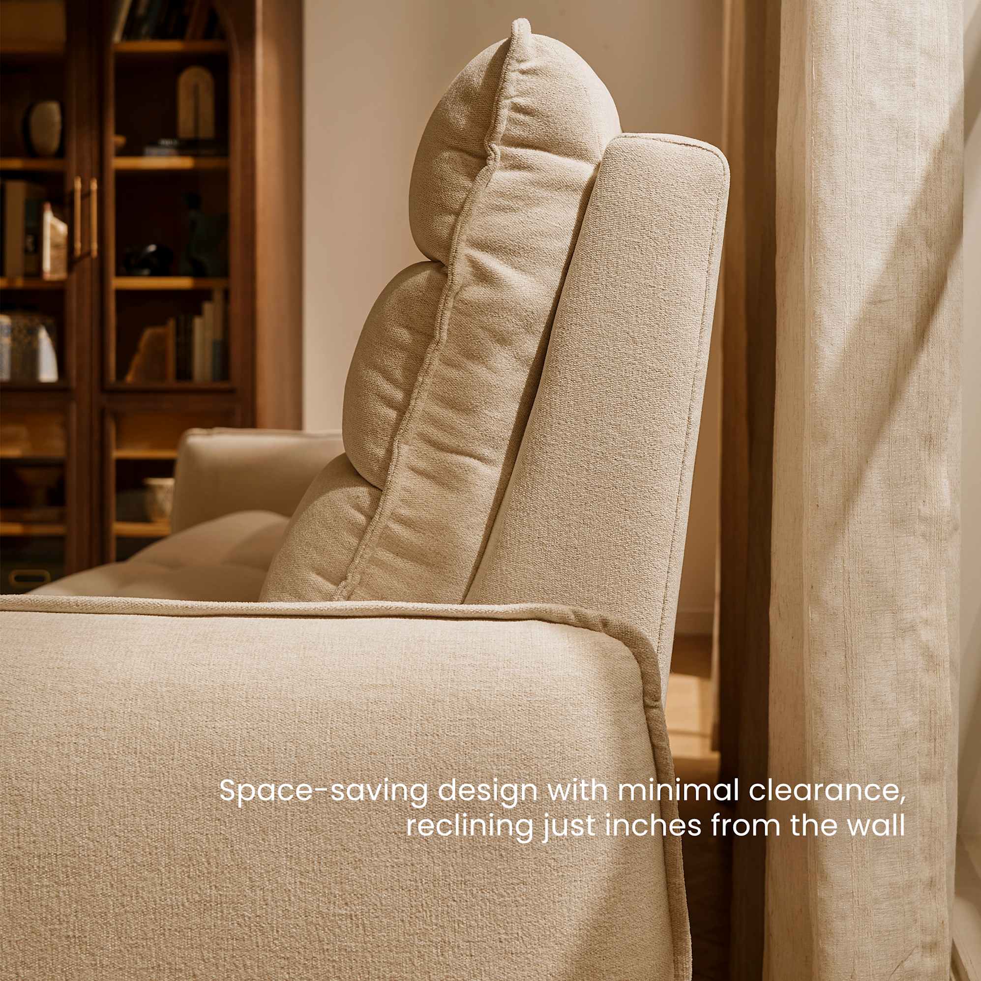 Reverie Performance Fabric Power Recliner 3 Seater Sofa 6