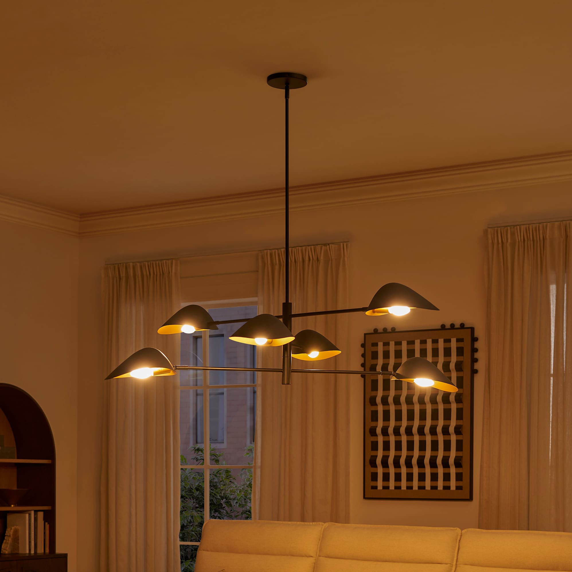 Benedict 6-Light Chandelier lifestyle