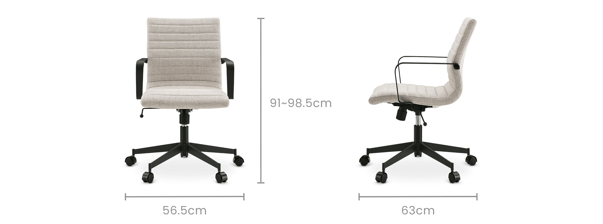 dimension of Levi Office Chair