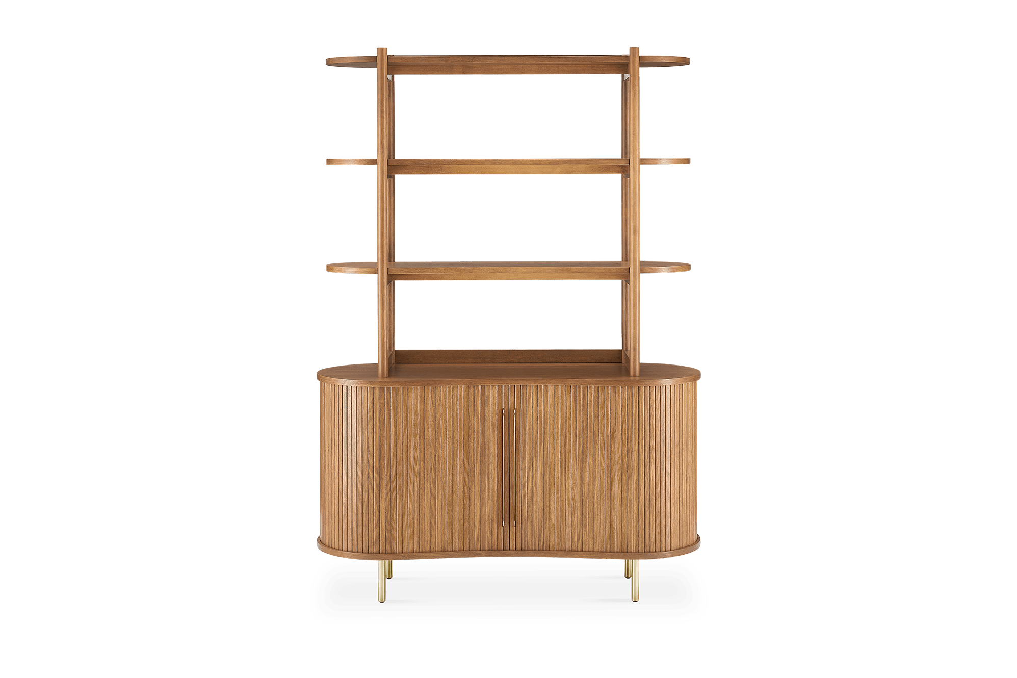 Harper Small Sideboard with Small Hutch, Chestnut