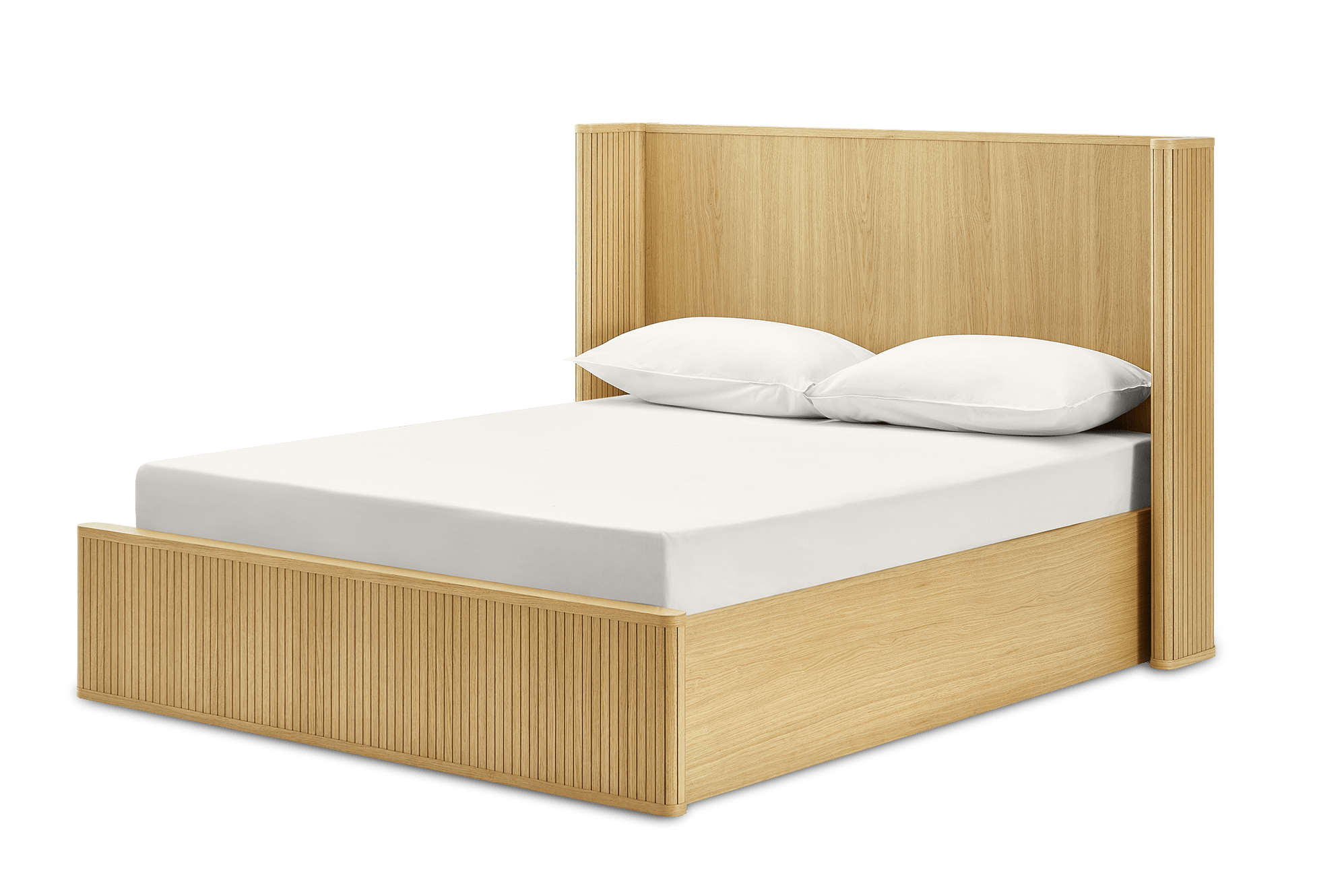 Harper Queen Size Bed, Natural
