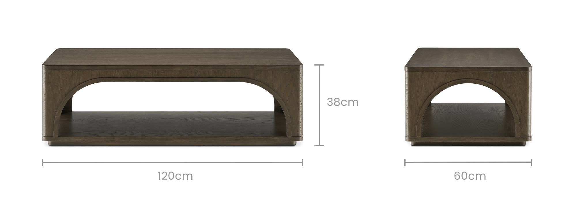 dimension of Arcadia Coffee Table