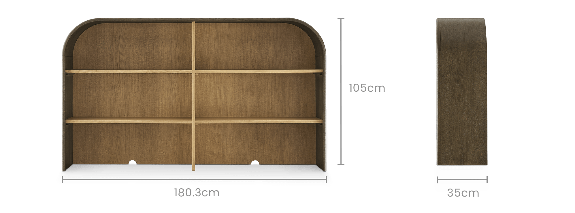 dimension of Arcadia Large Shelving Unit