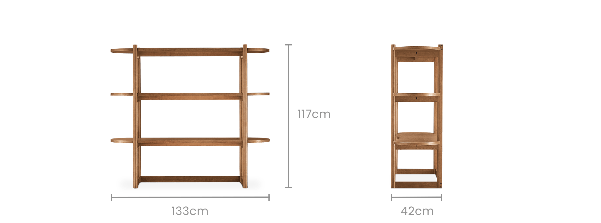 dimension of Harper Small Shelving Unit