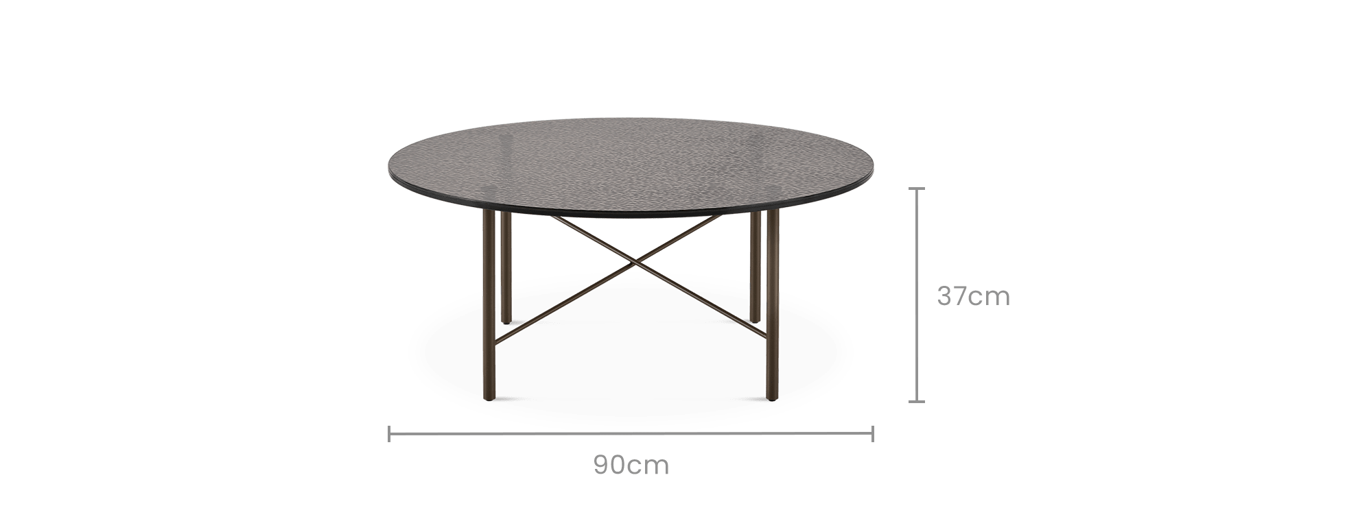 dimension of Ripple Coffee Table