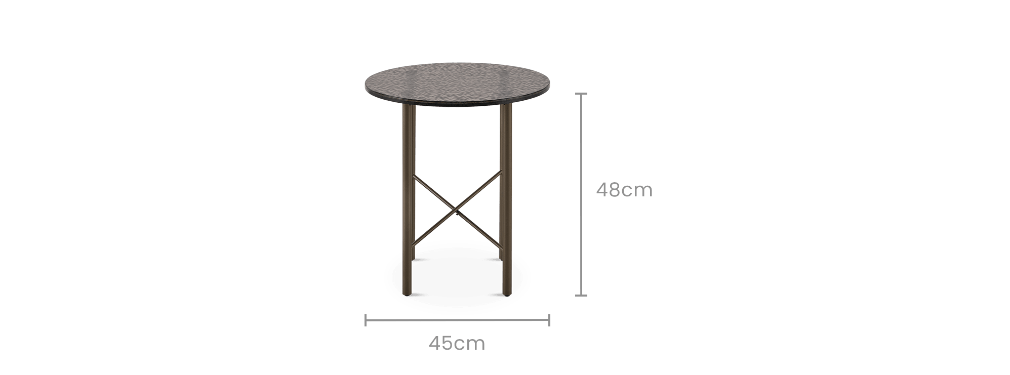 dimension of Ripple Side Table