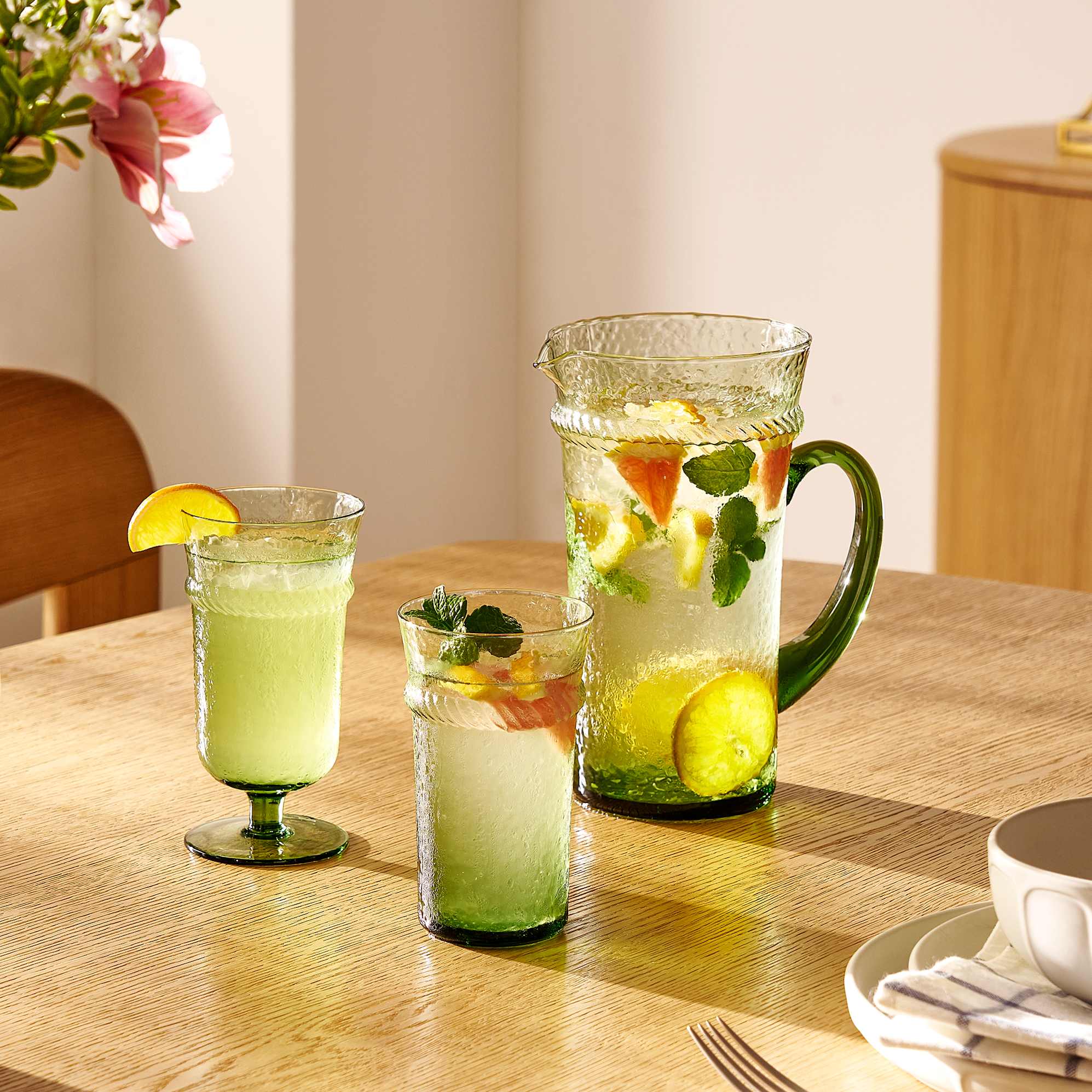 Verdant Tall Drinking Glasses, Set of 4 2