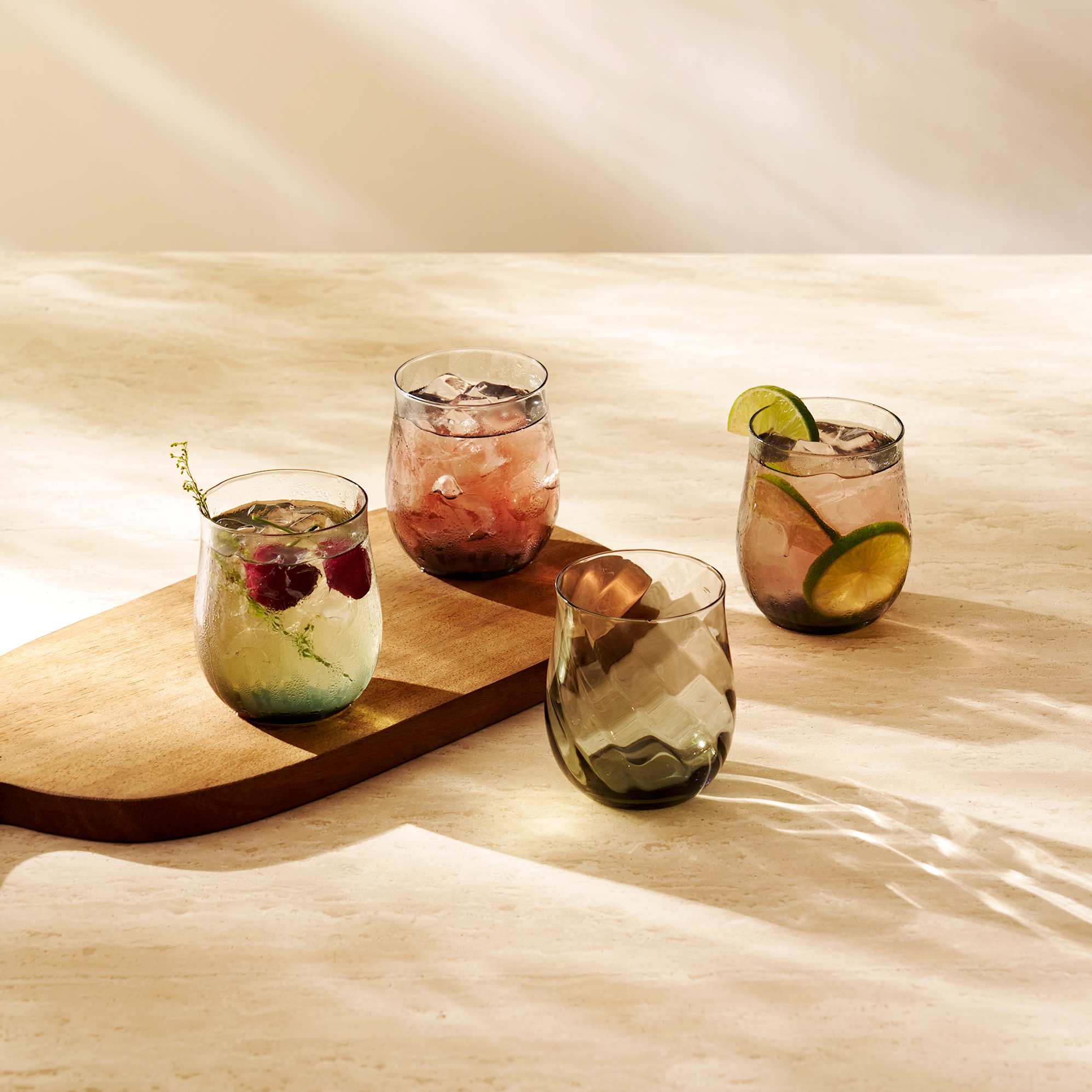 Cascade Short Drinking Glasses, Set of 4 0