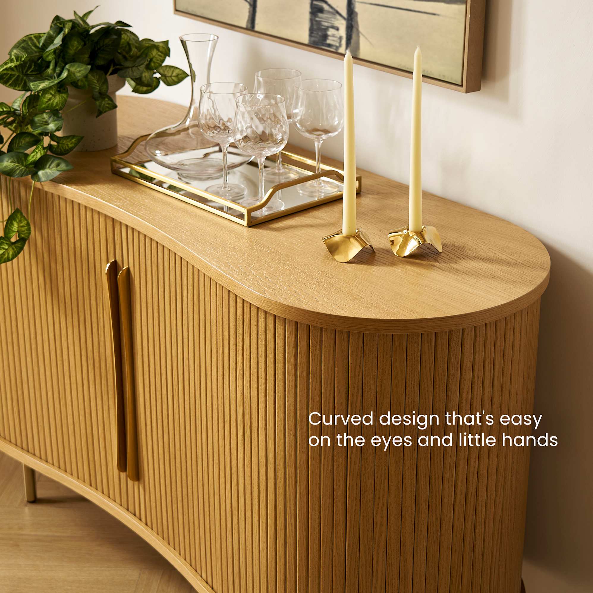 Harper Small Sideboard with Hutch 5