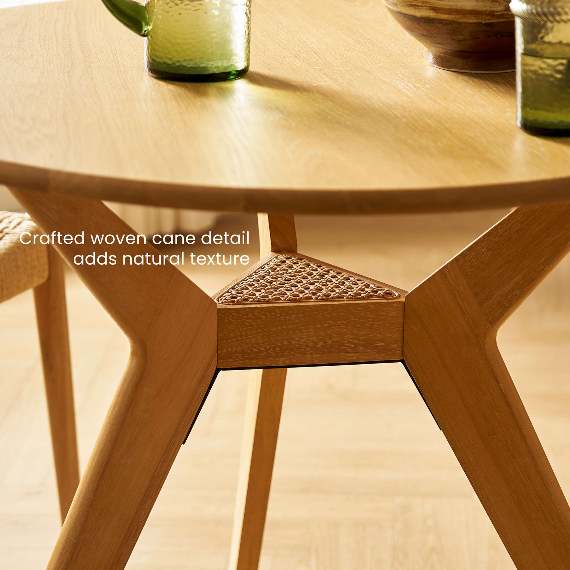 Tribeca Round Dining Table with 2 Austen Chairs 3