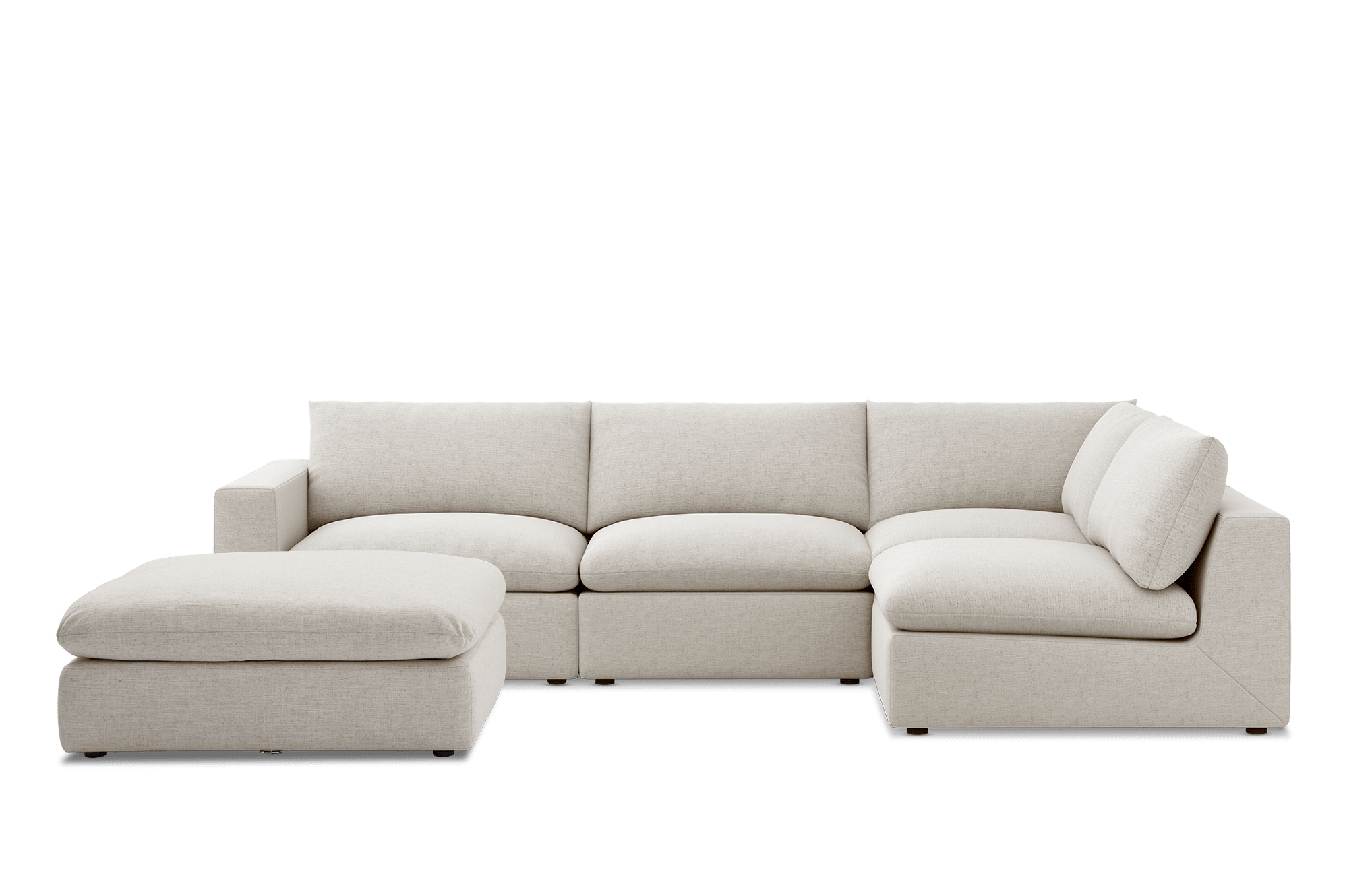 Dawson Chaise Sofa with Ottoman 2