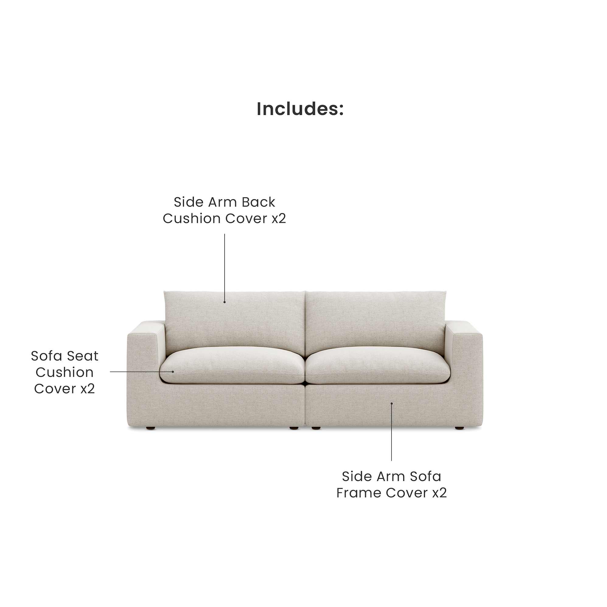 Dawson Combination Sofa Cover 2
