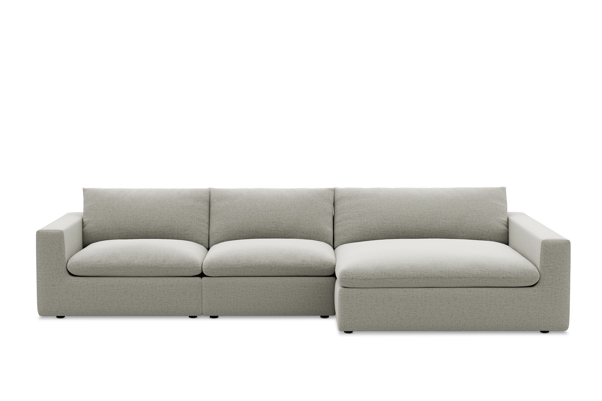 Dawson Wide Chaise Sofa Cover Right Facing, (Navagio) Seagull