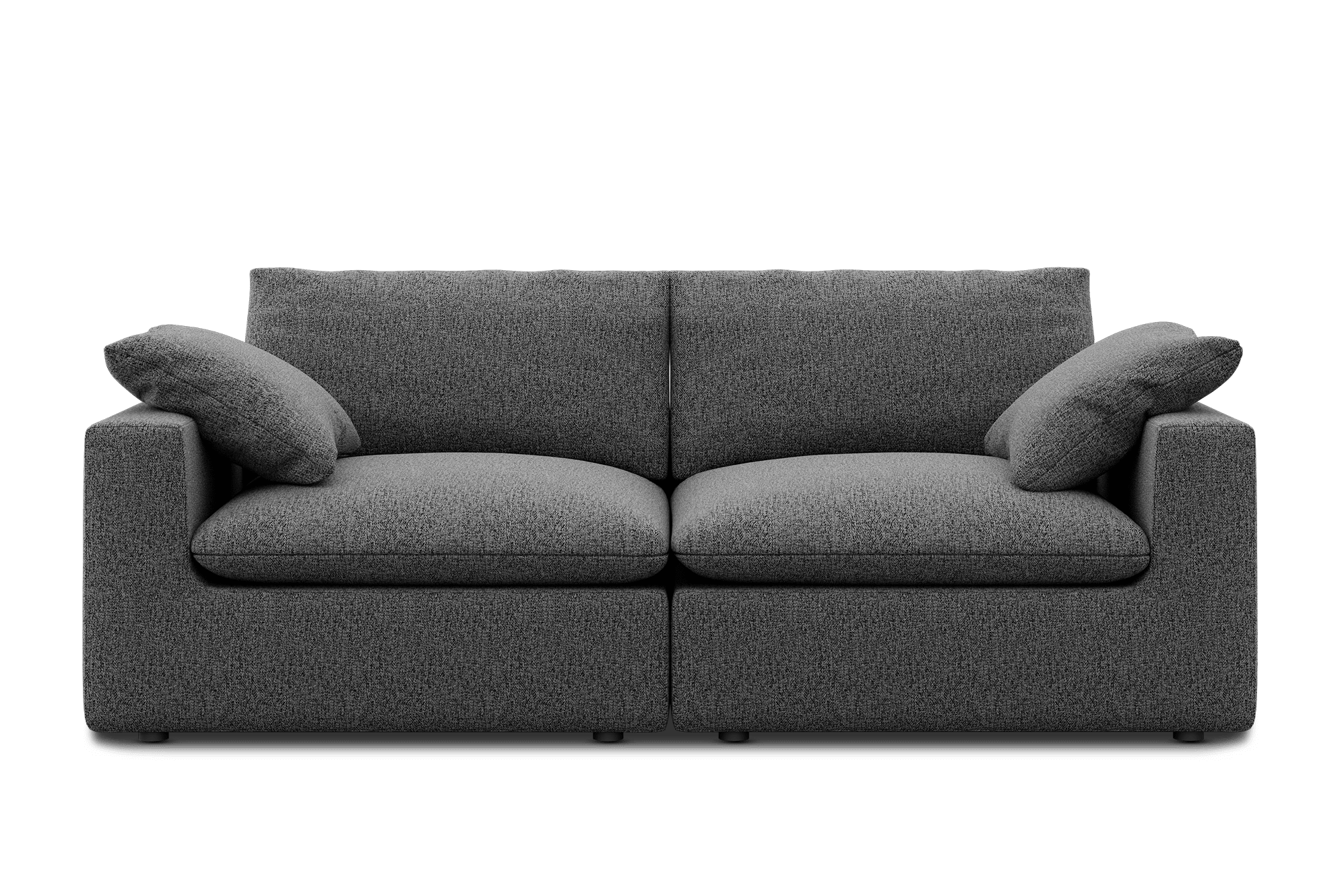 Dawson Sofa Customized, (Twill) Charcoal Grey