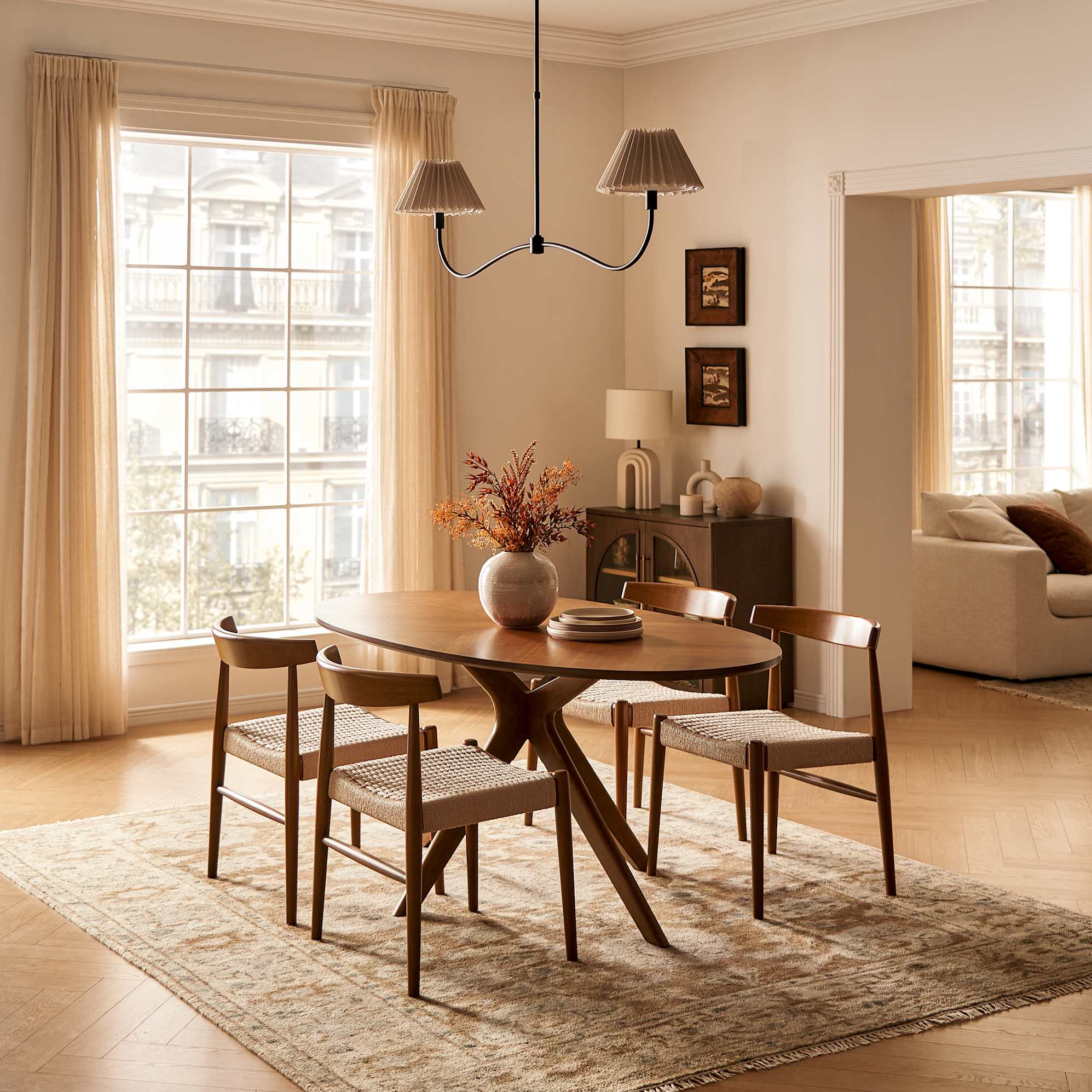 Iris 2-Light Chandelier 7