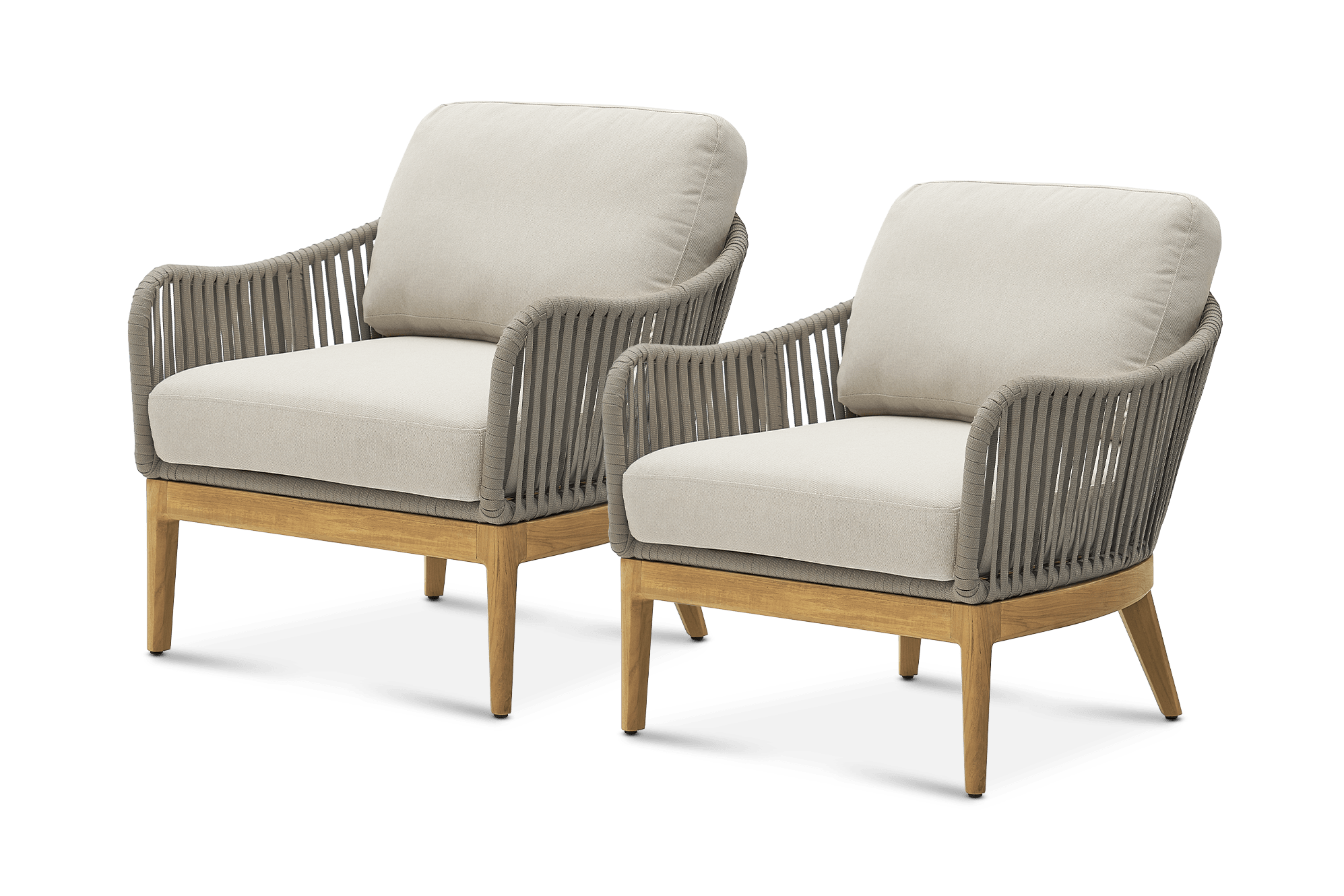 Isla Outdoor Lounge Chair Set of 2, (Sable) Oat