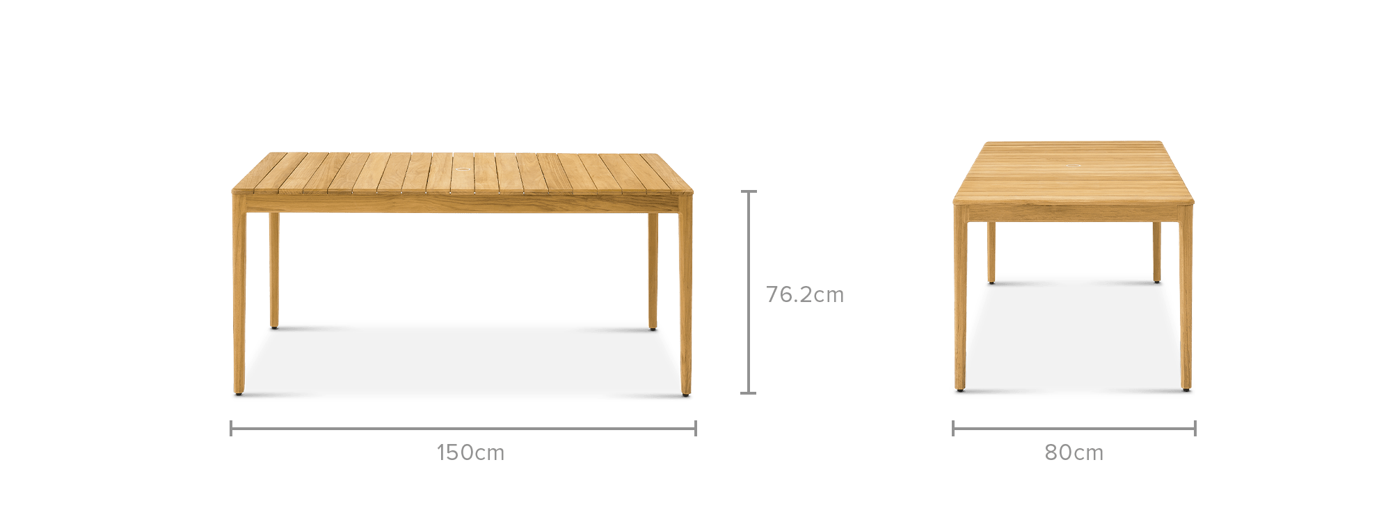 dimension of Isla Outdoor Dining Table