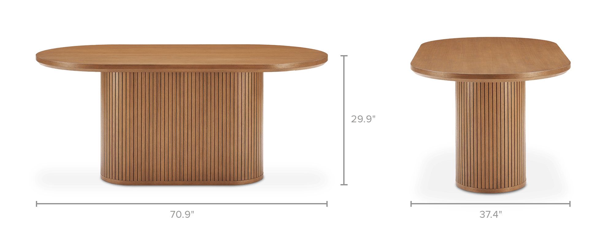 dimension of Harper Dining Table