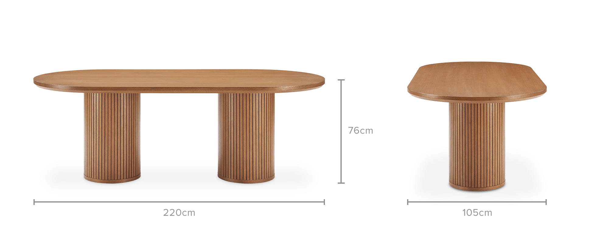 dimension of Harper Dining Table