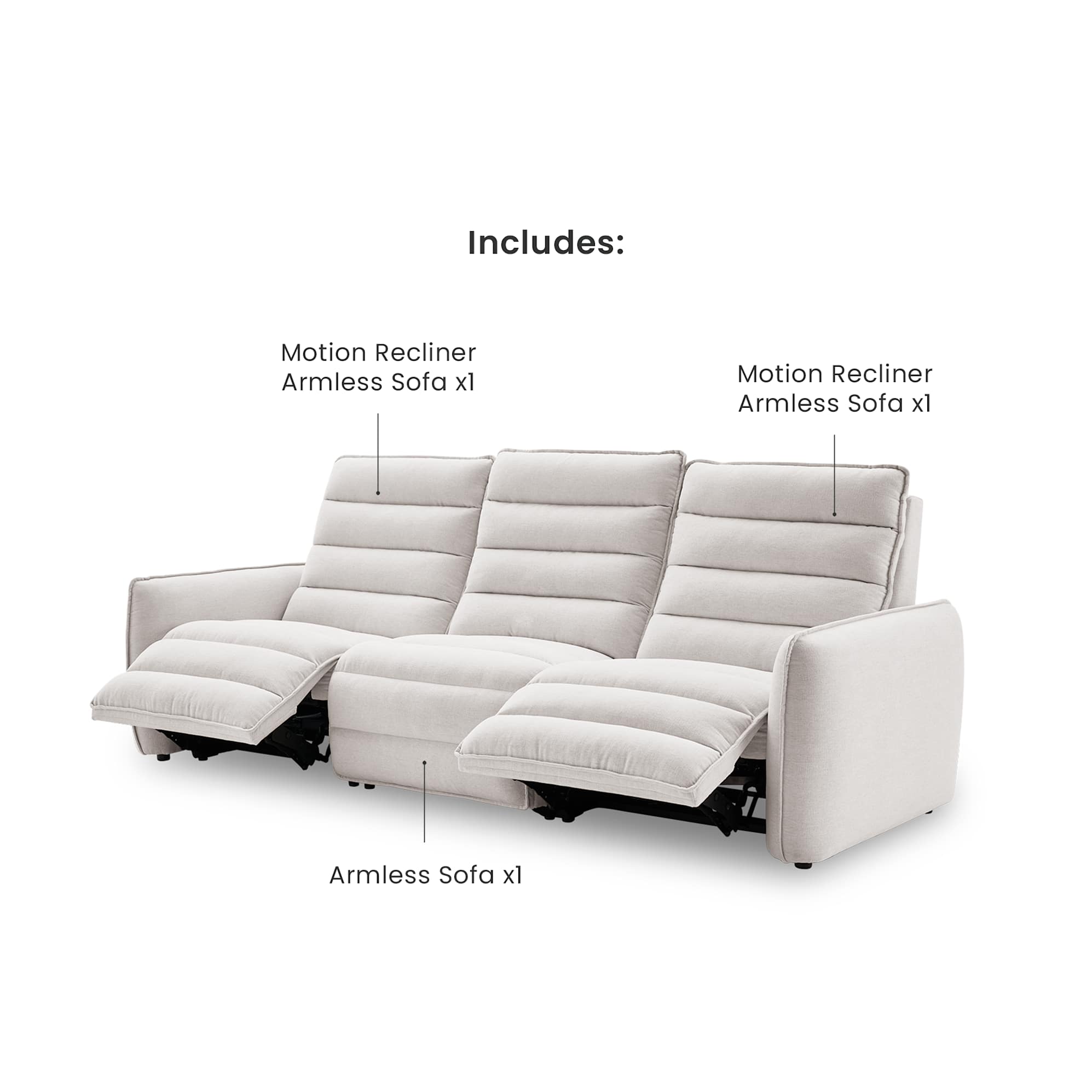 Reverie Performance Fabric Motion Recliner Sofa 3