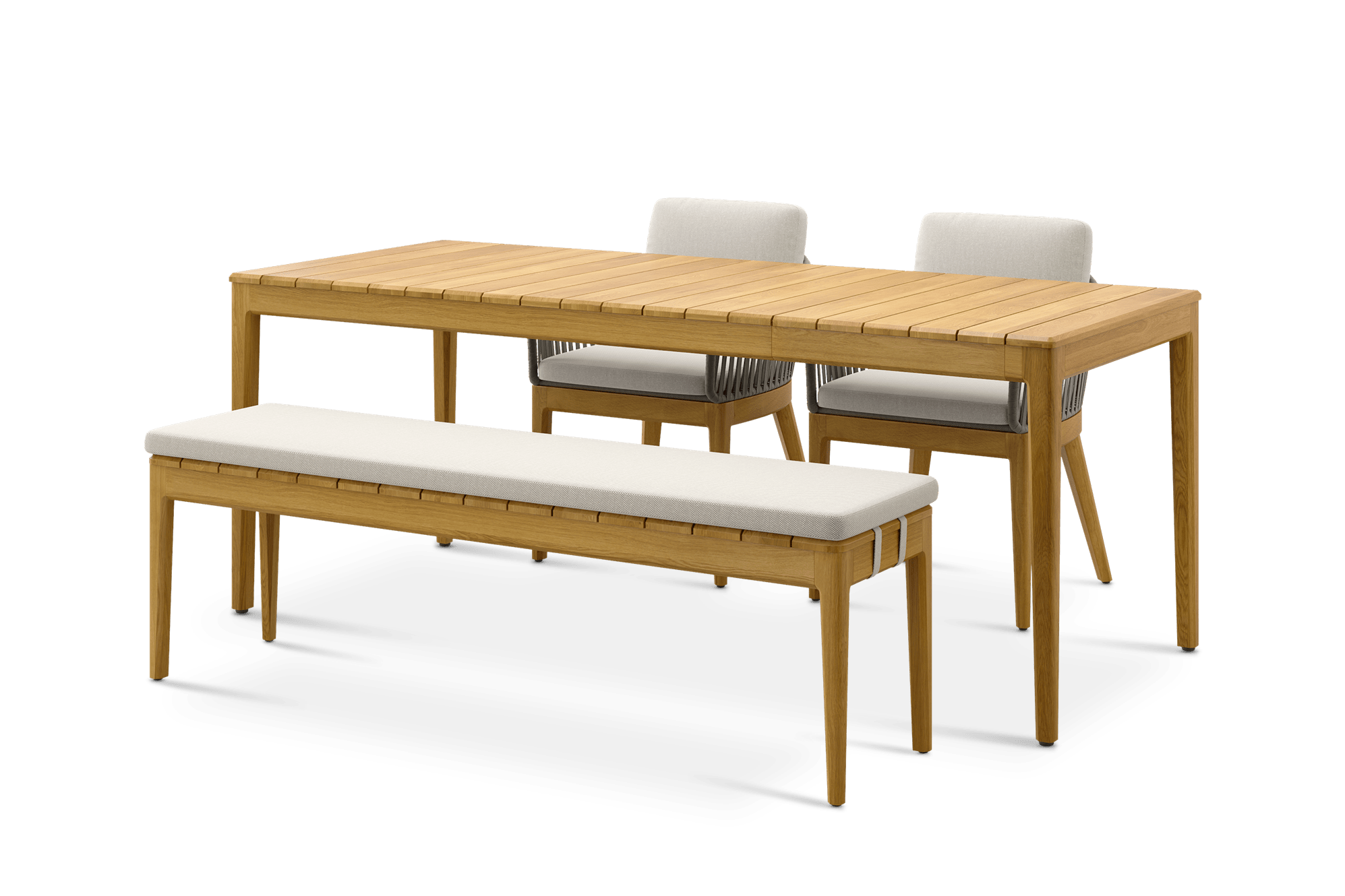 Isla Outdoor Extendable Dining Set for 4-6 2