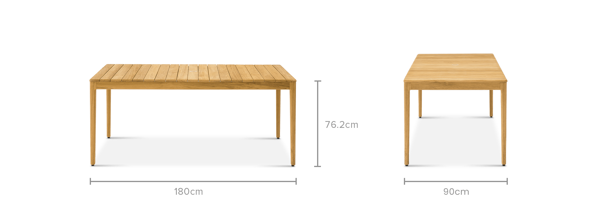 dimension of Isla Outdoor Dining Table
