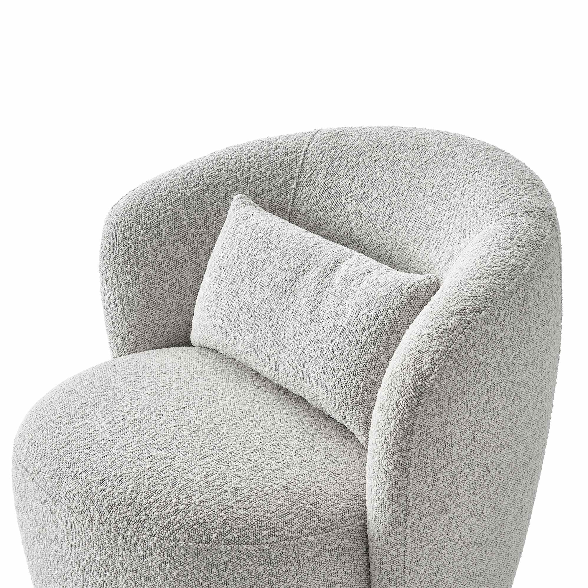 Avery Performance Bouclé Swivel Armchair 6
