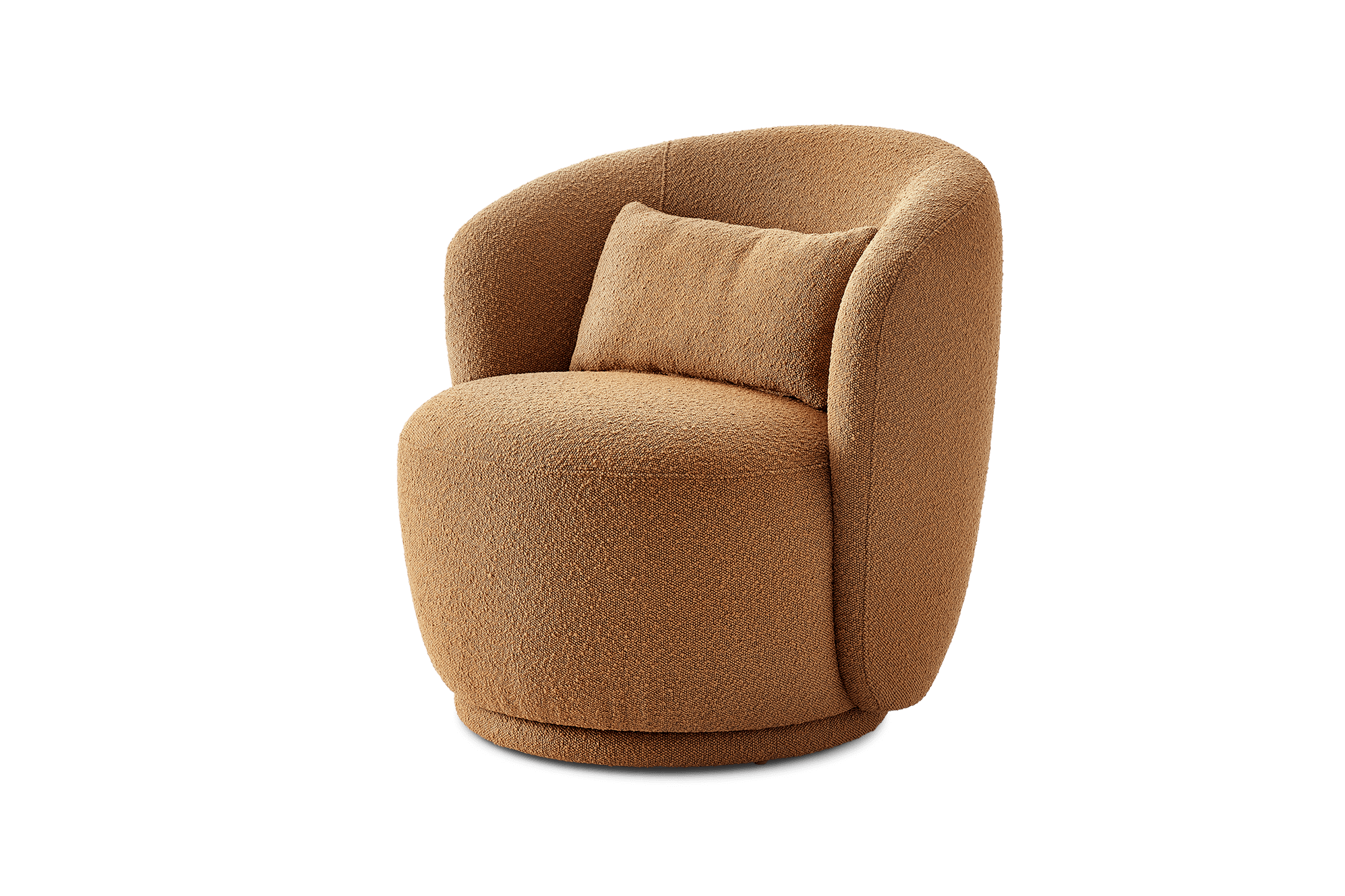 Avery Swivel Armchair, (Performance Infinity Boucle) Ginger