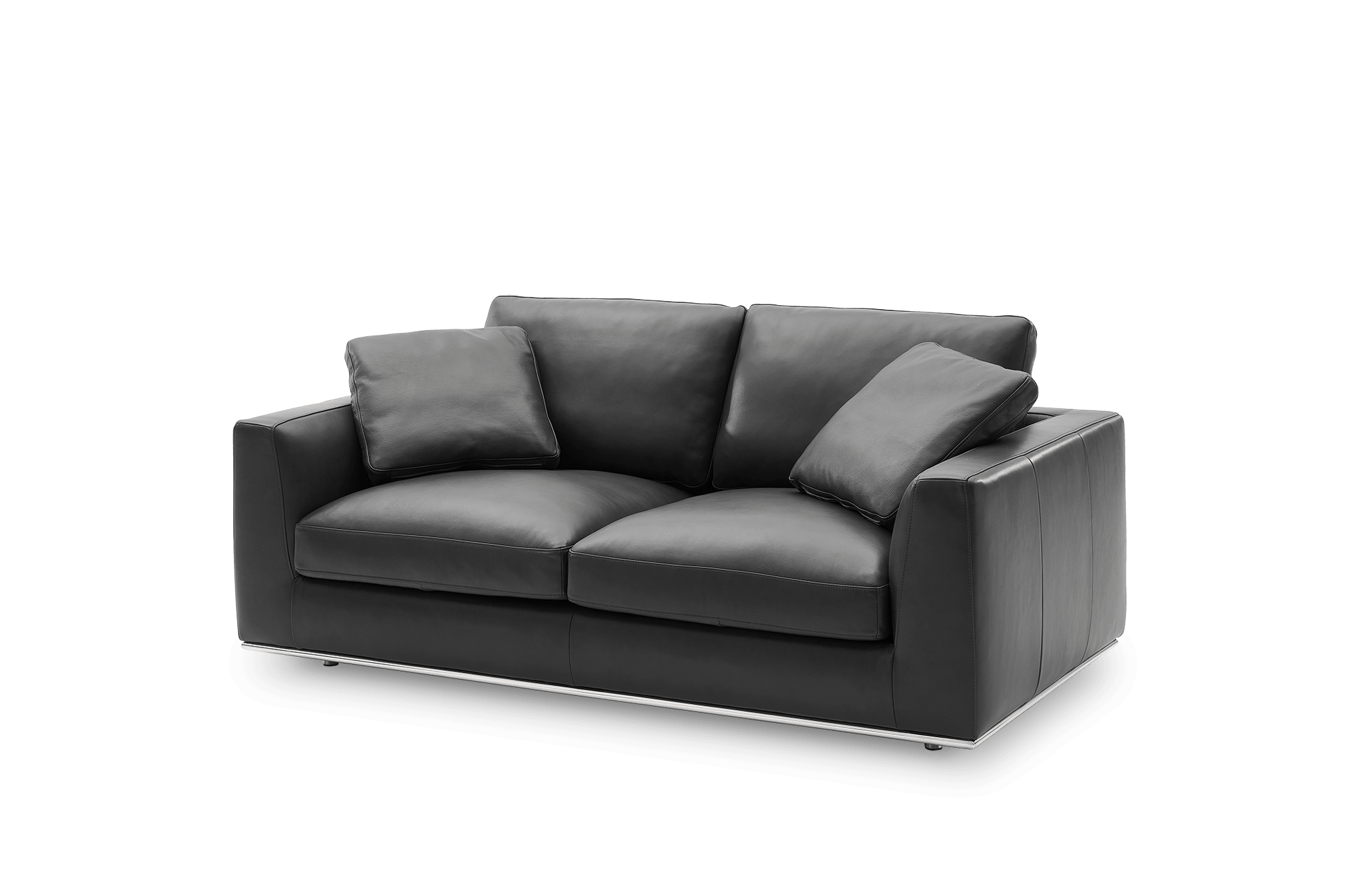 Hamilton Leather 2 Seater Sofa 9