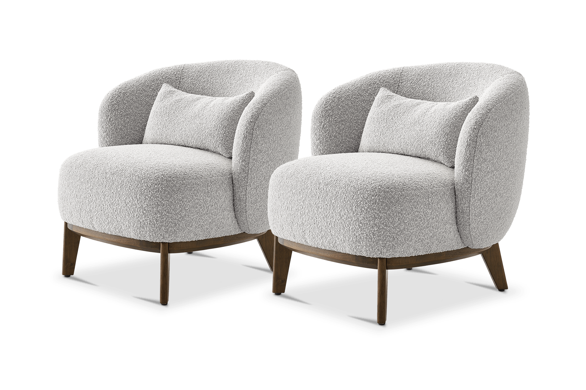 Avery Armchair Set of 2, (Performance Infinity Boucle) White Quartz