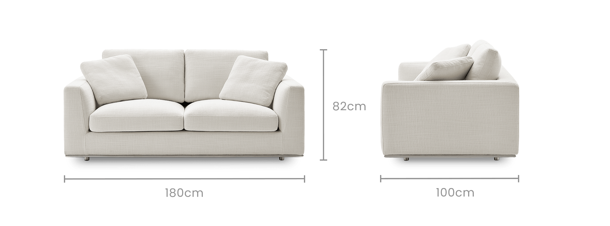 dimension of Hamilton 2 Seater Sofa