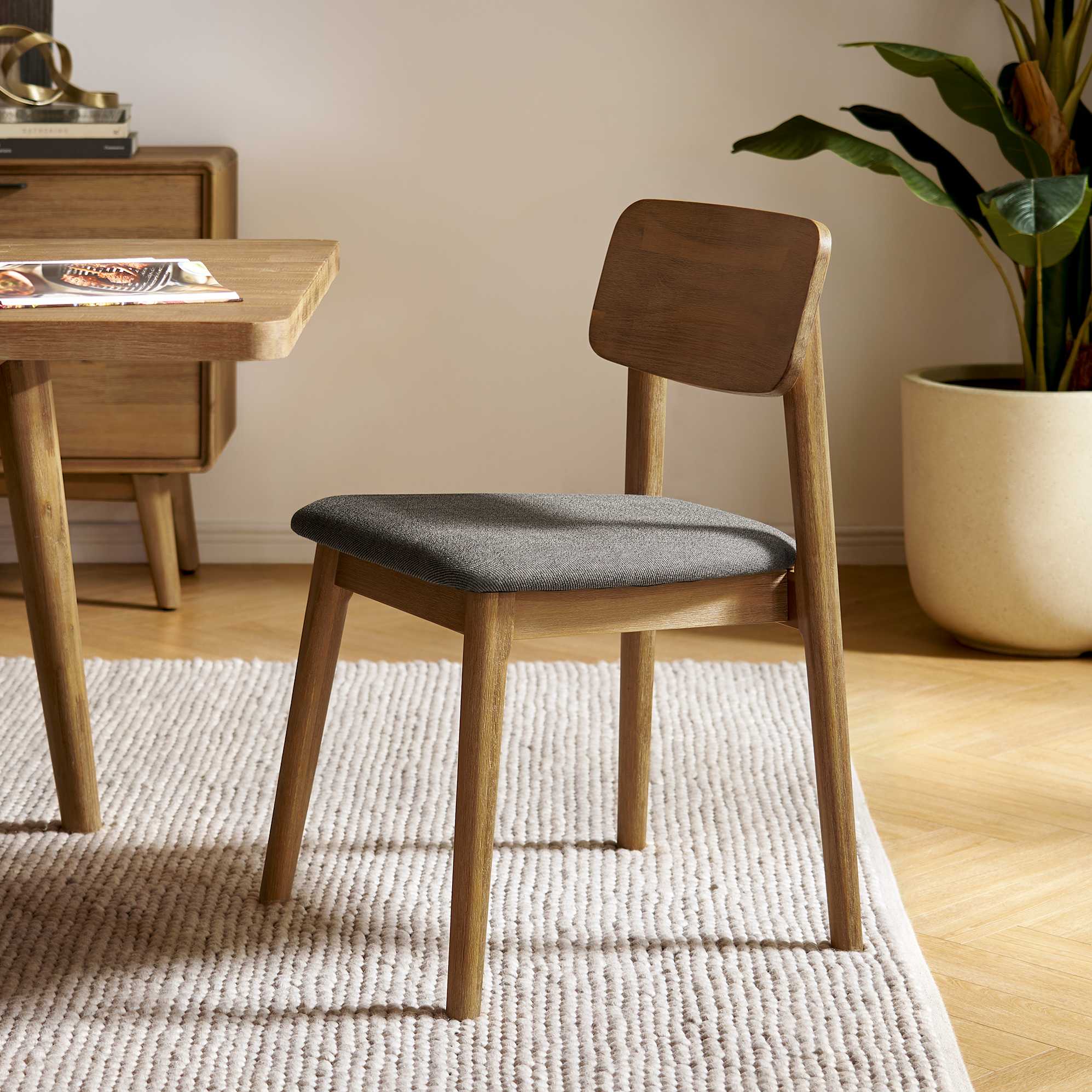 Seb Dining Chair, (Performance Twill) Slate lifestyle