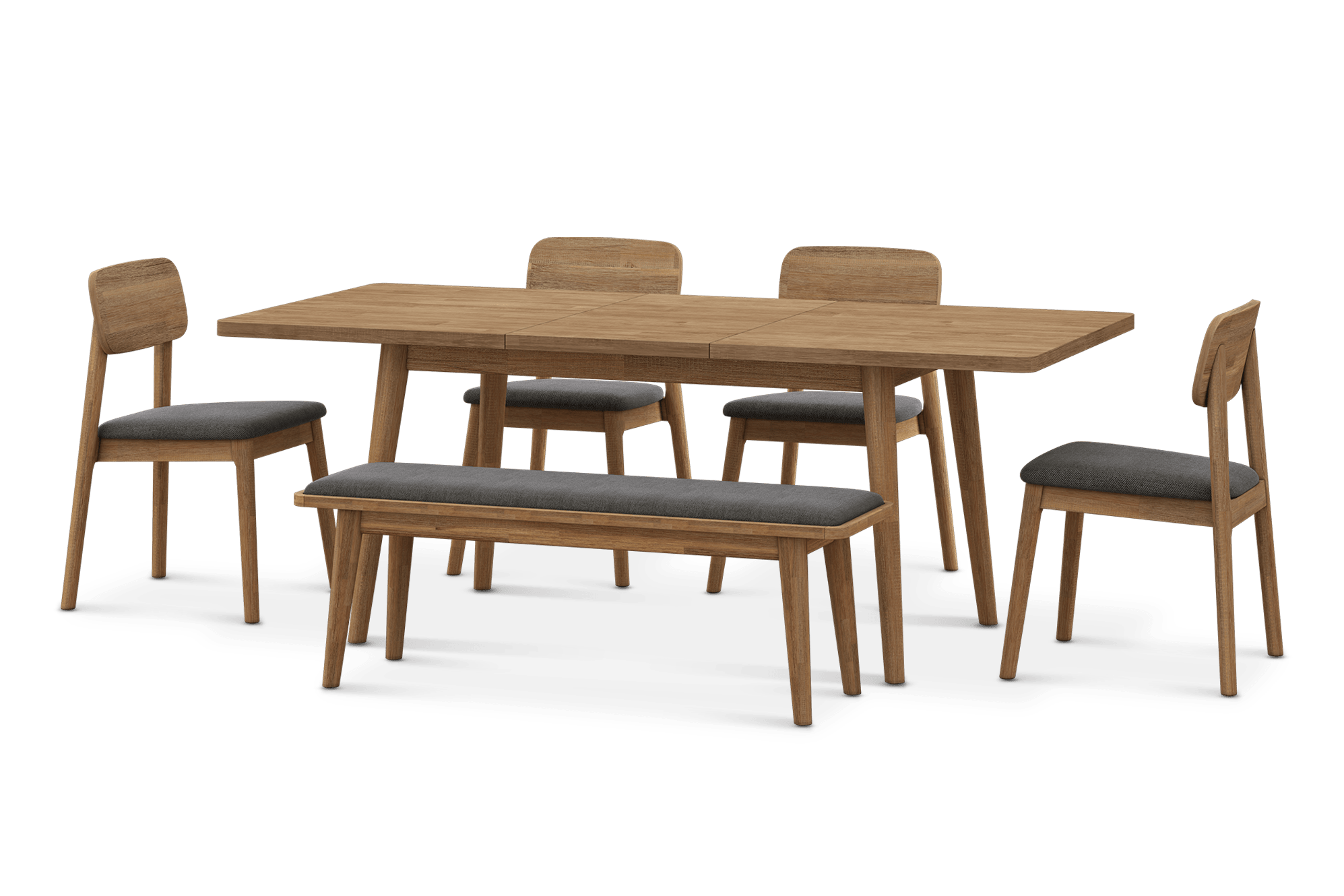 Seb Extendable Dining Set for 4-6 2