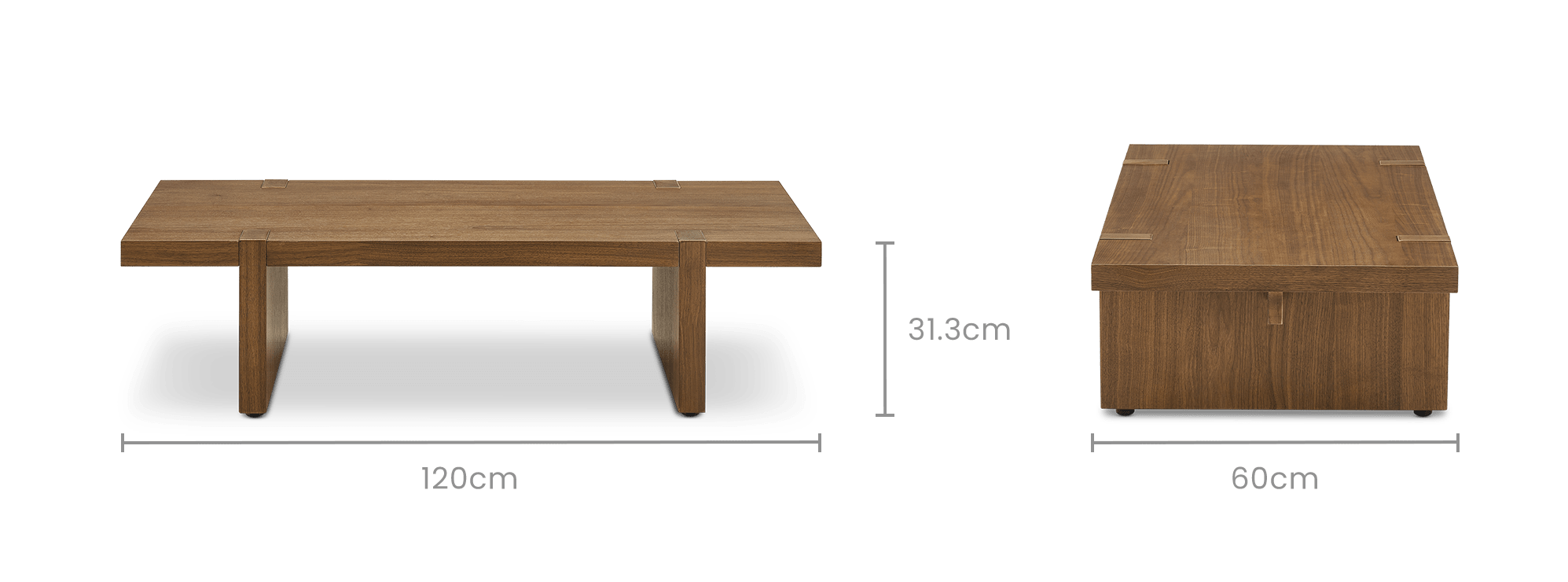 dimension of Mori Coffee Table