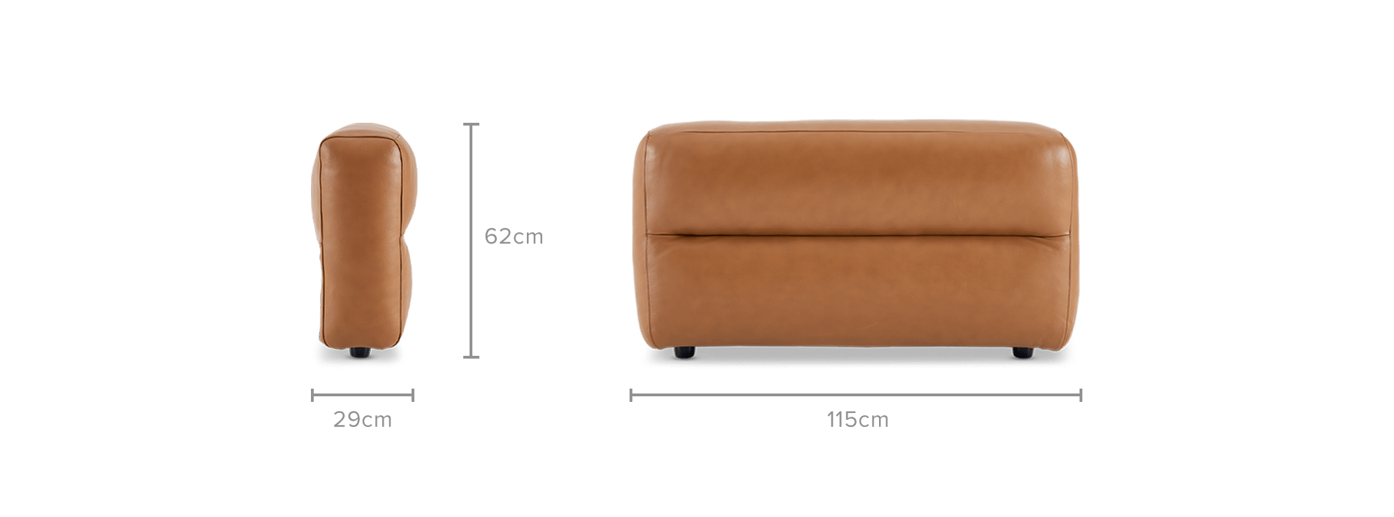 dimension of Jaron Leather Arm