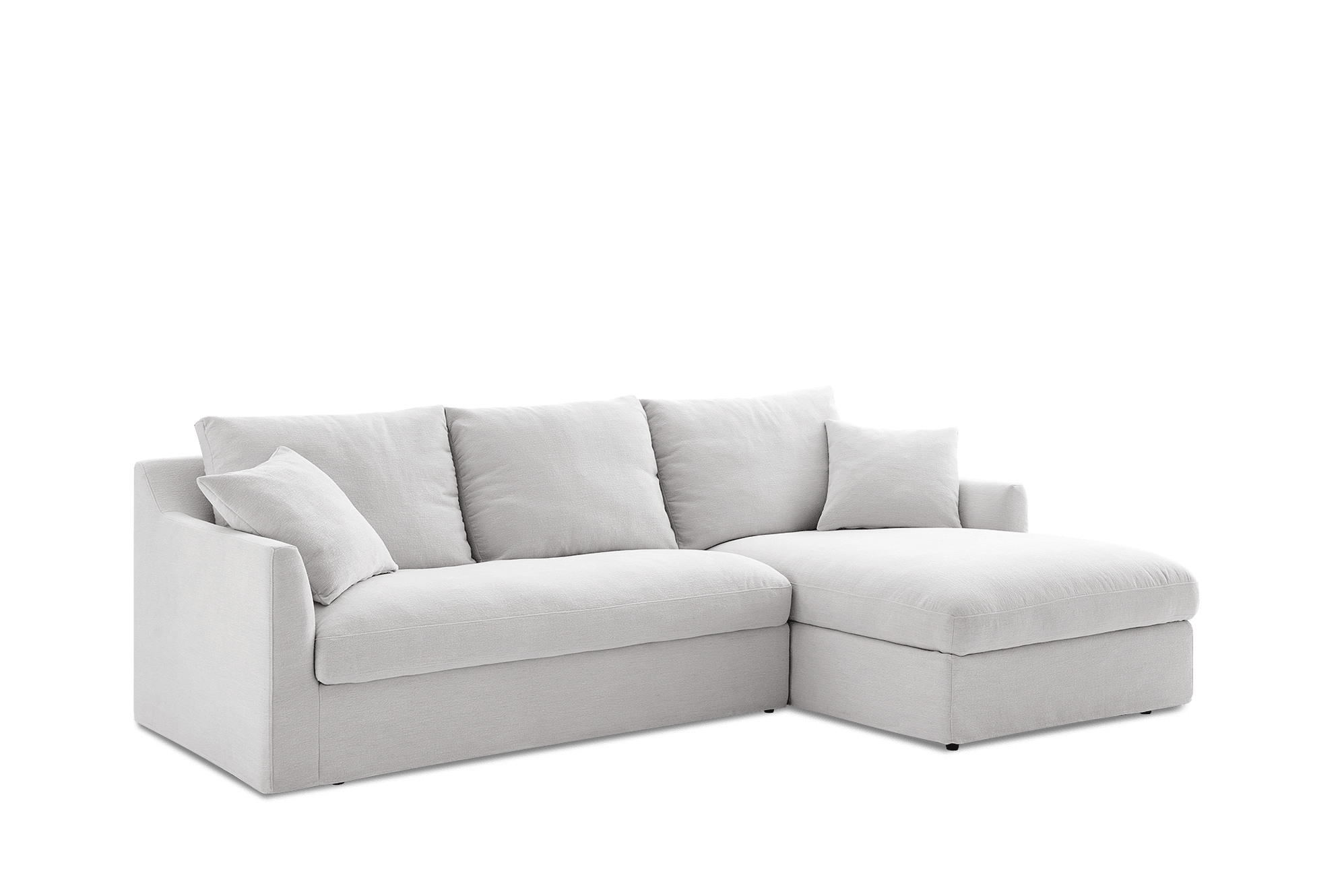 Agnes Slipcover Storage Chaise Sectional Sofa 8