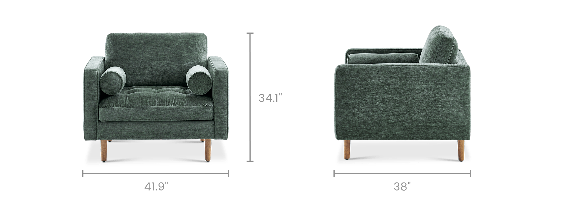 dimension of Madison Armchair