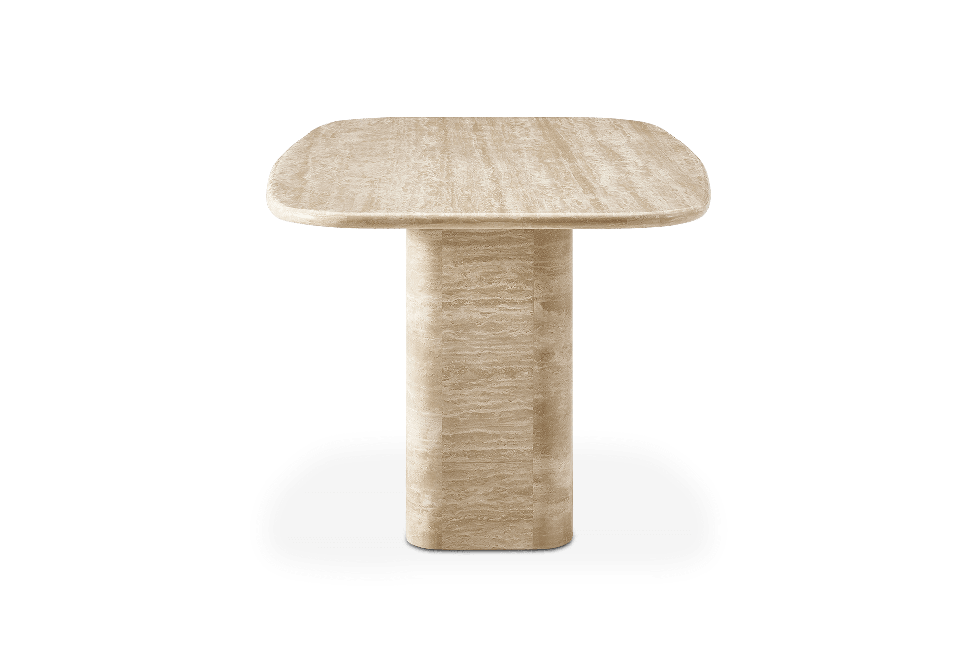 Belmont Travertine Rectangular Dining Table 7