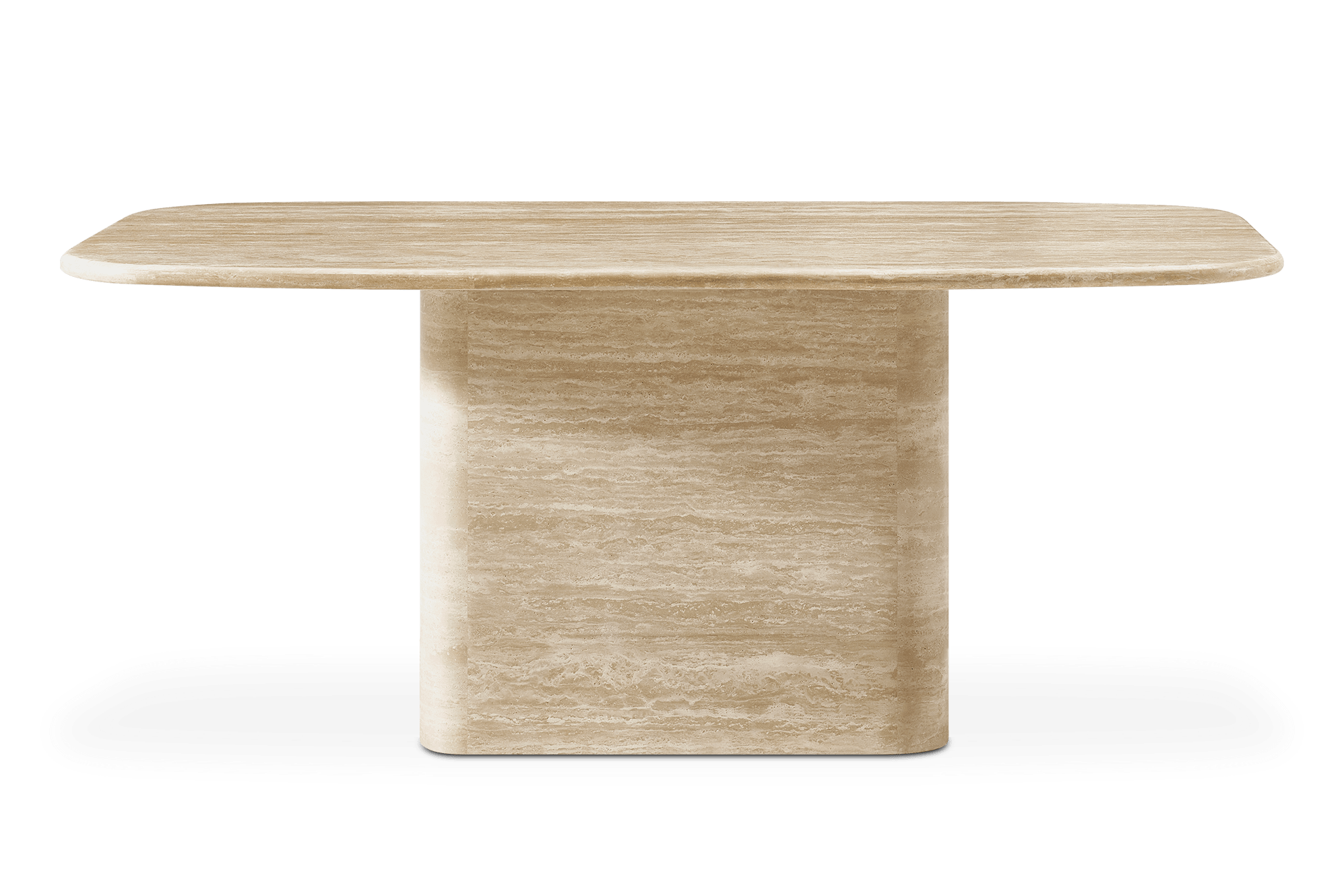 Belmont Travertine Rectangular Dining Table 1