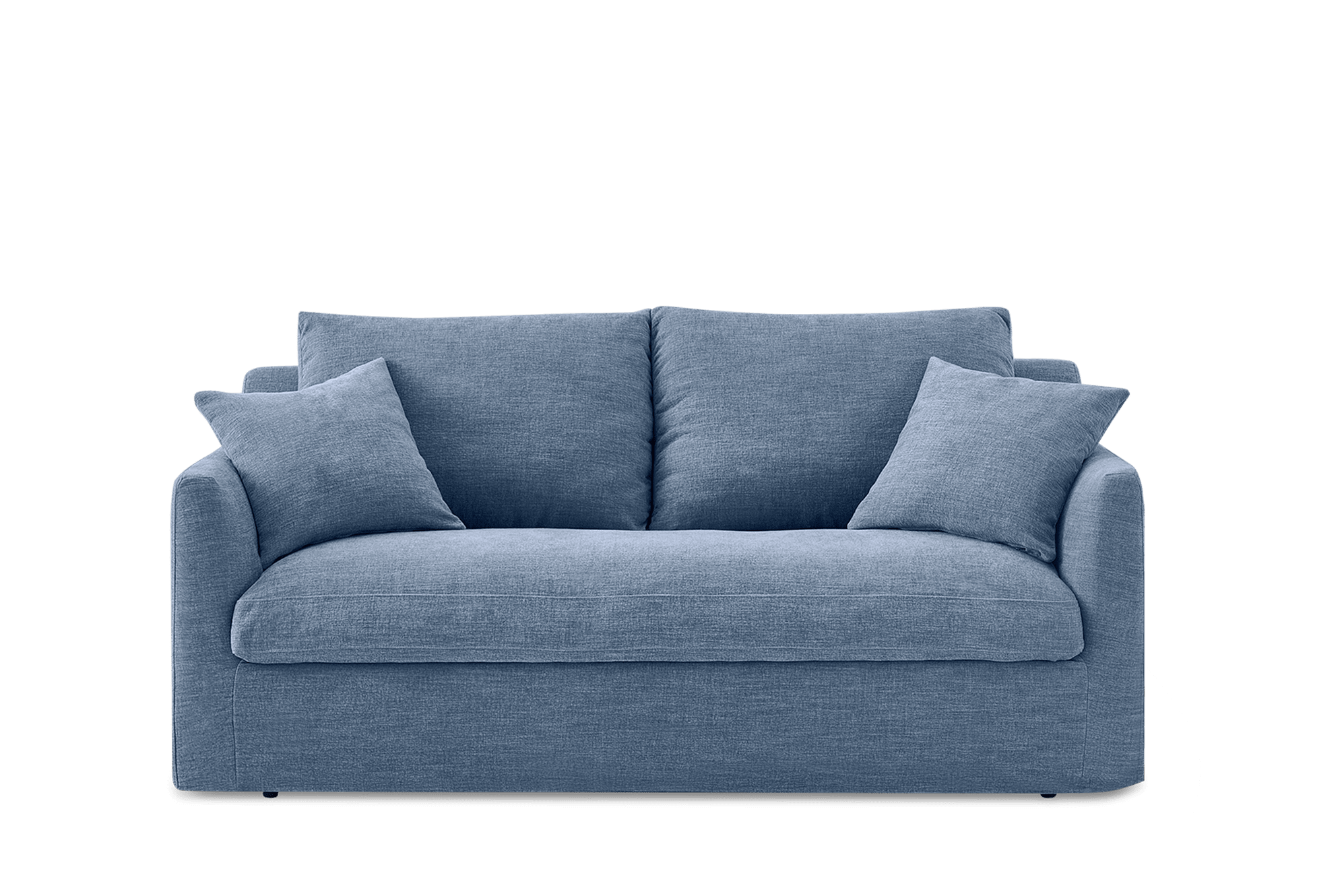 Agnes Slipcover Storage Loveseat, (Sadie) Dusty Blue