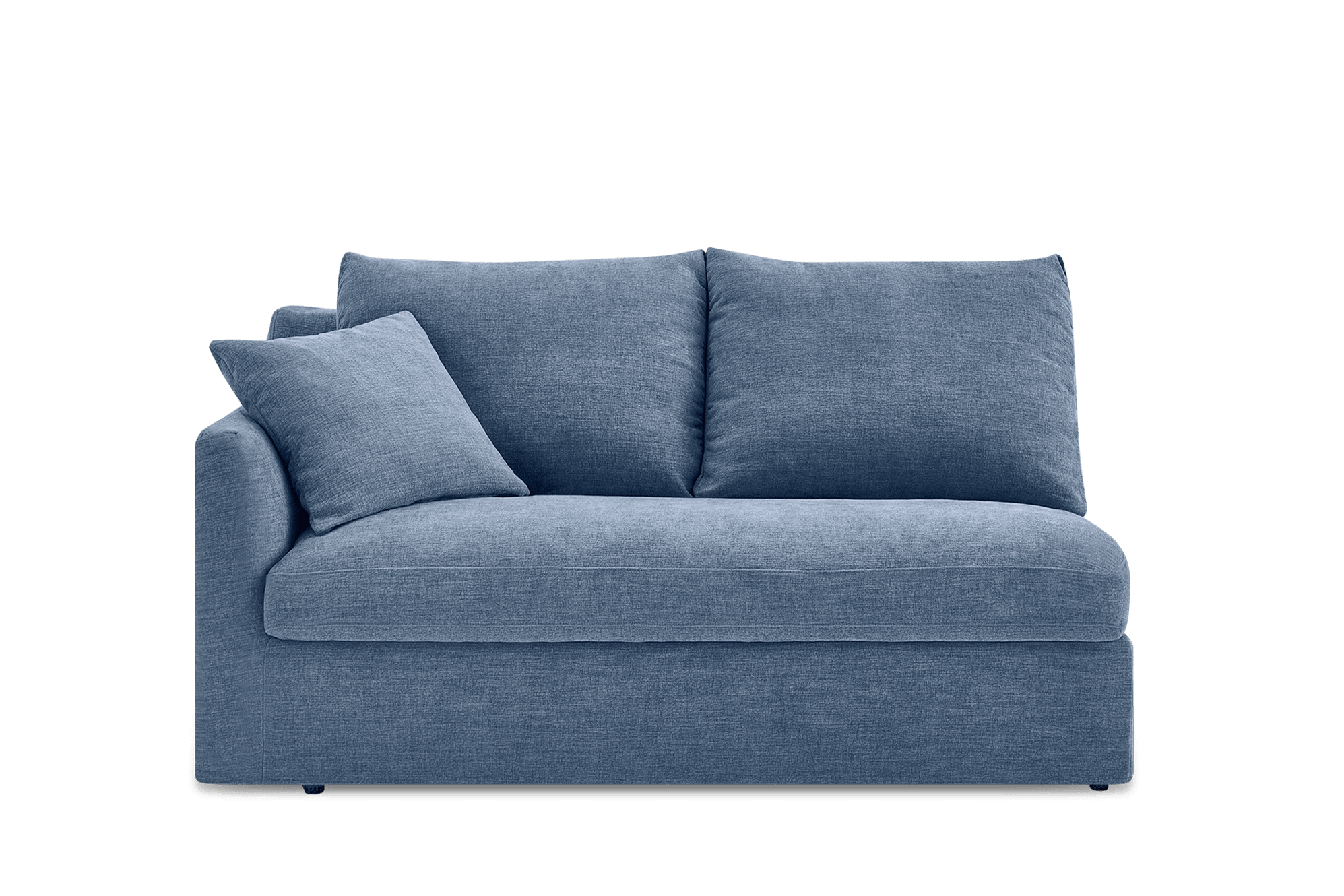 Agnes Slipcover Storage Left Arm 2 Seater Sofa, (Sadie) Dusty Blue