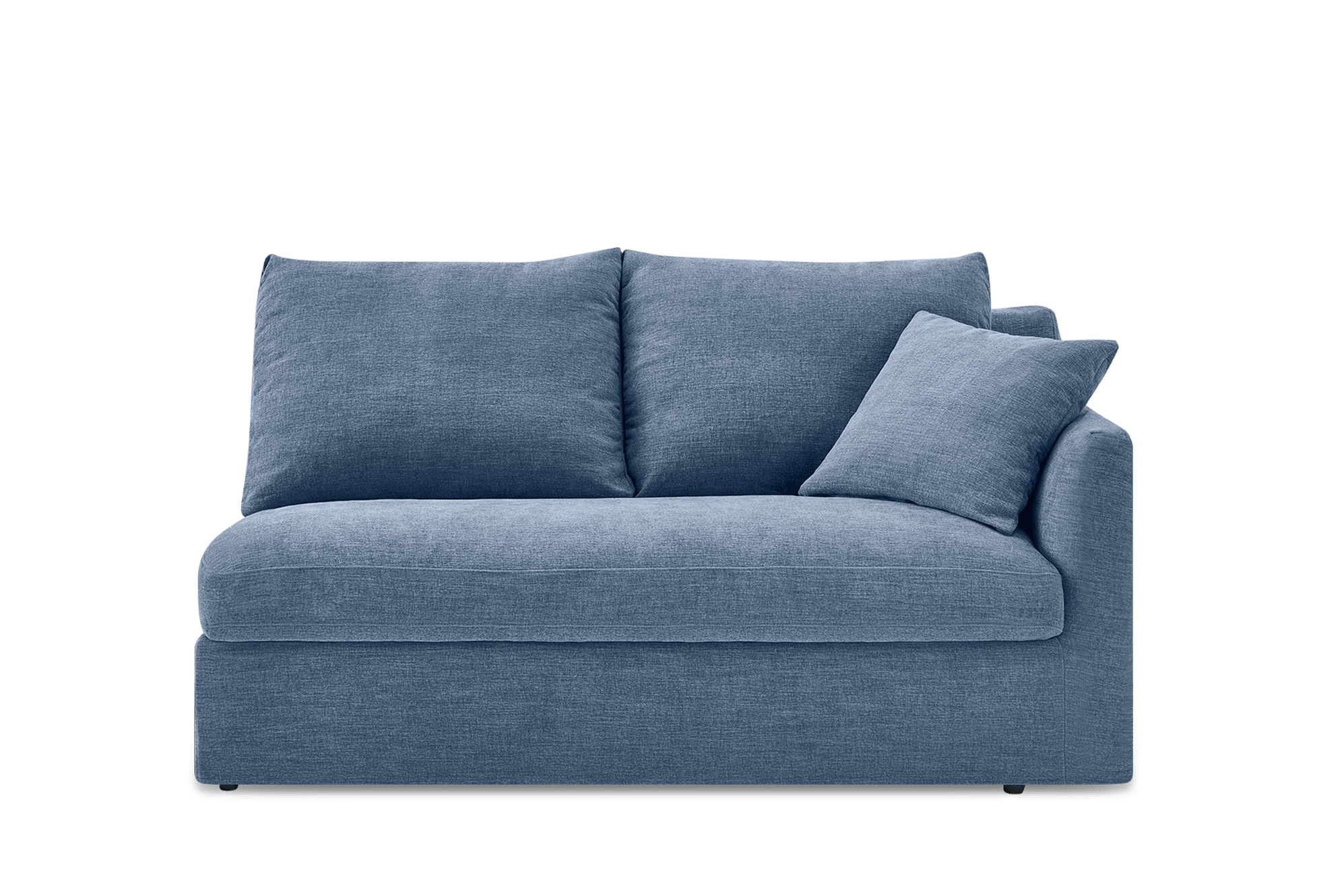 Agnes Slipcover Storage Right Arm 2 Seater Sofa, (Sadie) Dusty Blue