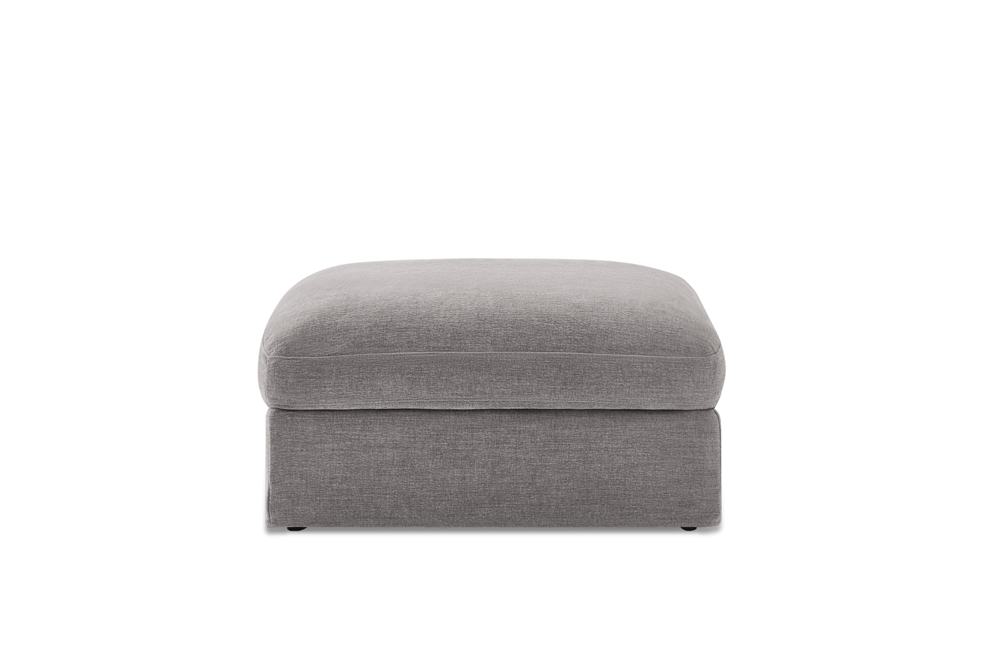 Agnes Slipcover Storage Ottoman, (Sadie) Ash