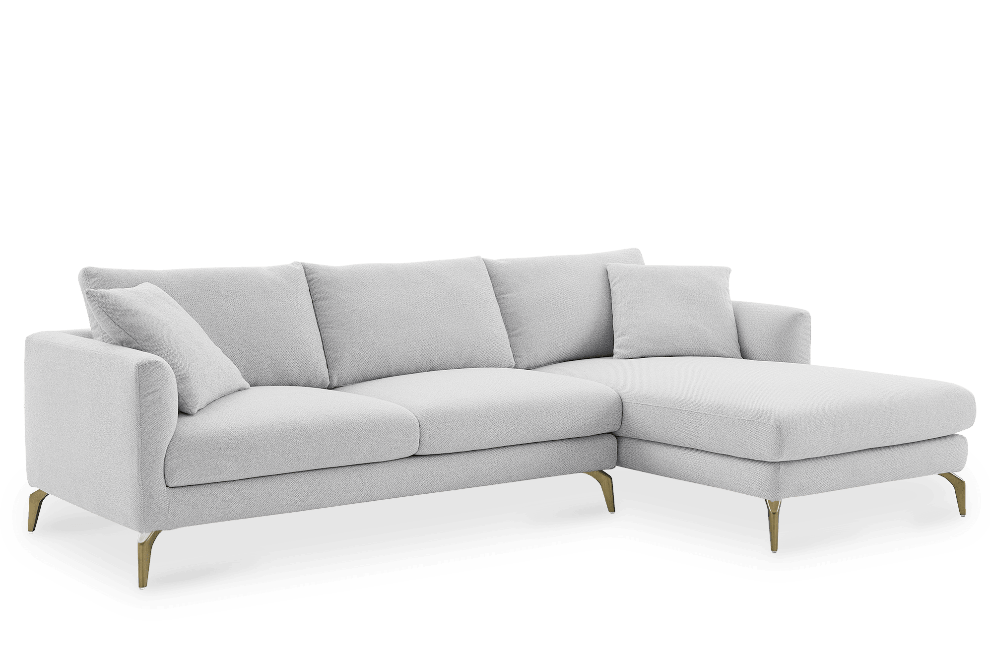Lena Performance Fabric Chaise Sectional Sofa 6