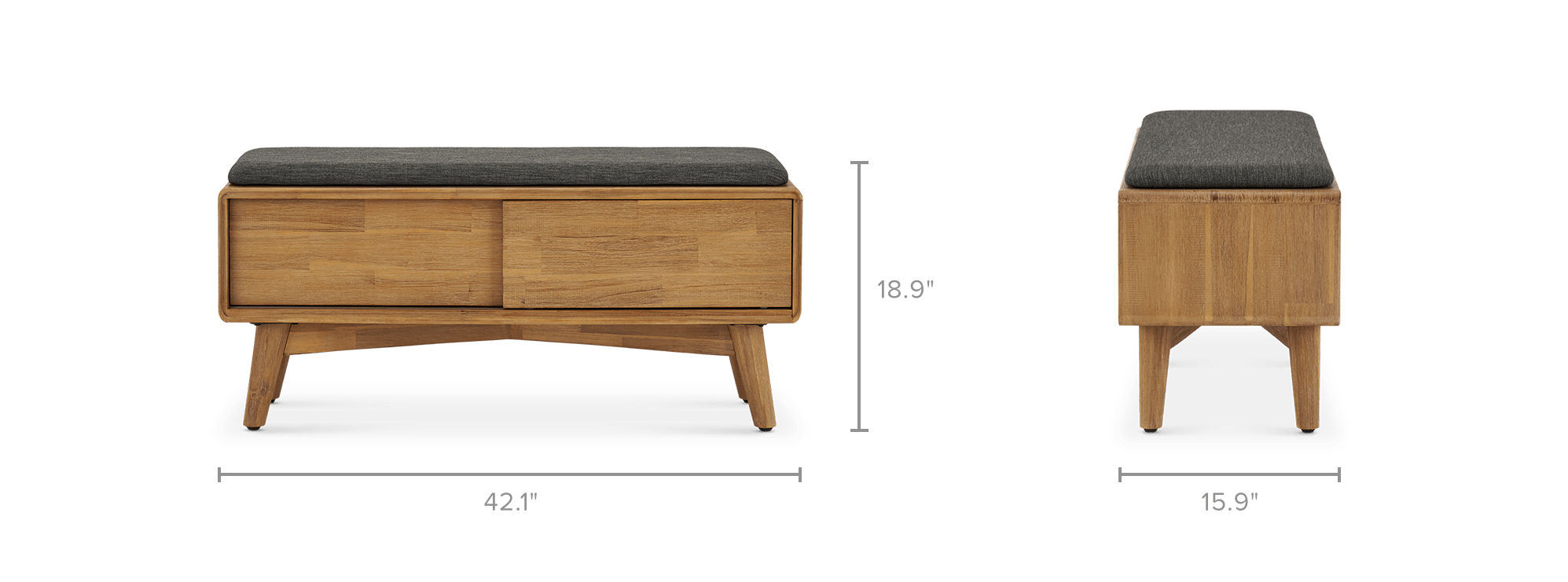 dimension of Seb 2-in-1 TV Stand & Bench