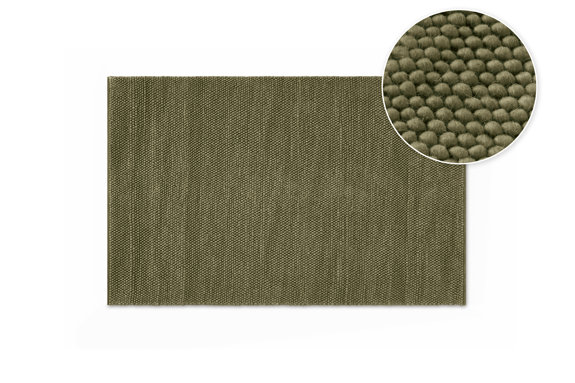 Inez Area Rug, Olive, 5' x 8'