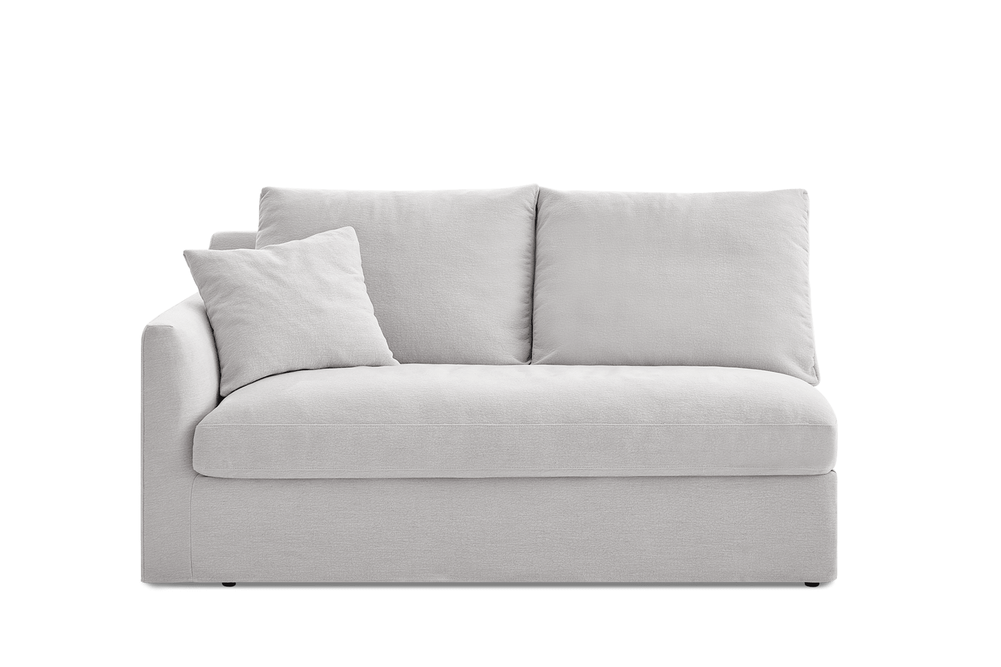 Agnes Slipcover Storage Left Arm 2 Seater Sofa, (Sadie) Ivory
