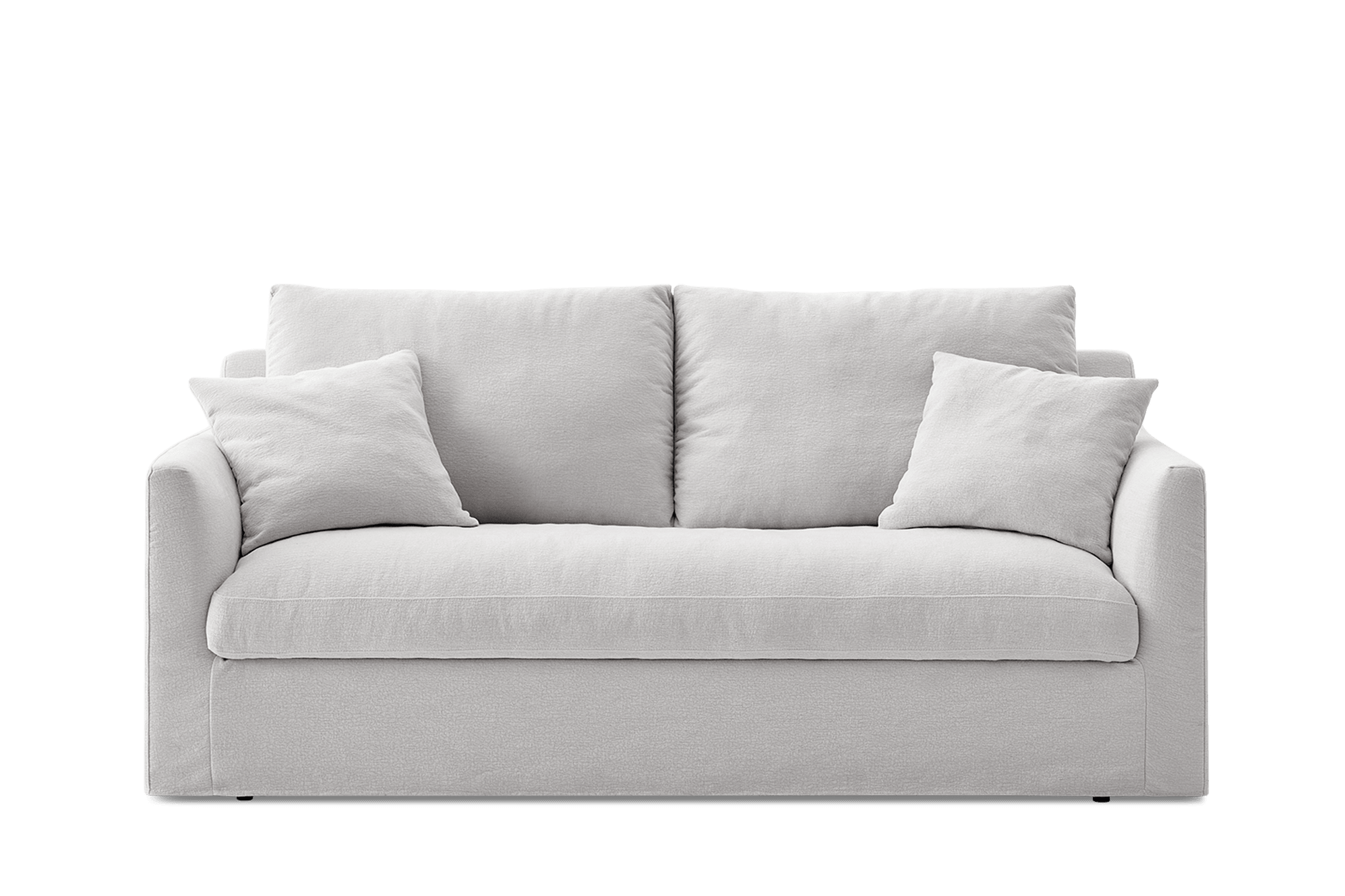 Agnes Slipcover Storage 3 Seater Sofa 203cm, (Sadie) Ivory